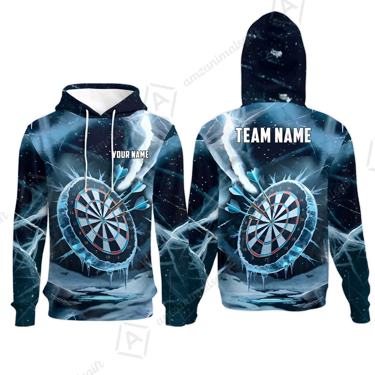 Custom Darts Team Jersey, Personalized Ice Strike Darts Polo Shirt For Players With Name & Team Name