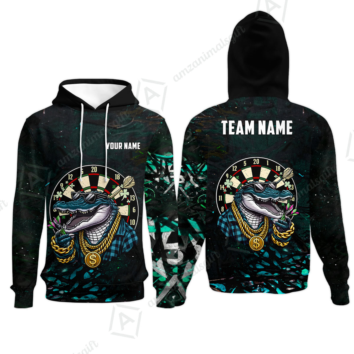 Custom Darts Team Jersey, Personalized Alligator Dart Jersey Shirt For Players With Name & Team Name