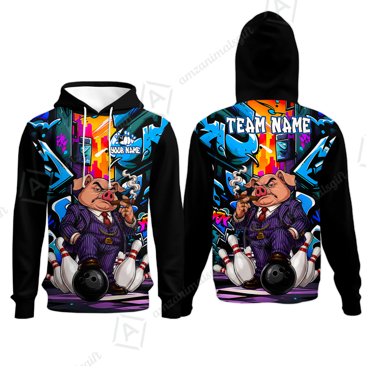 Hoodie||Blue
