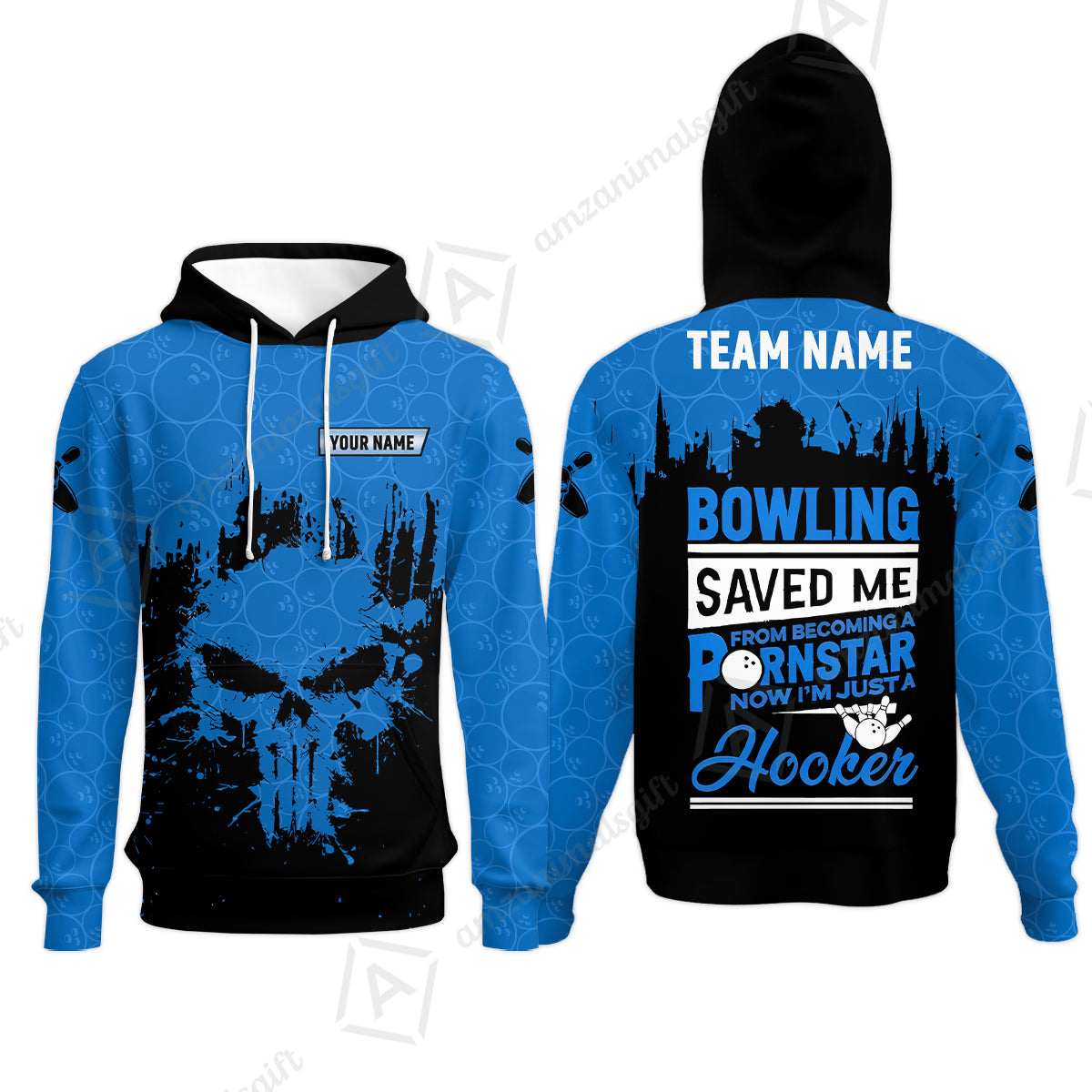 Hoodie||Blue