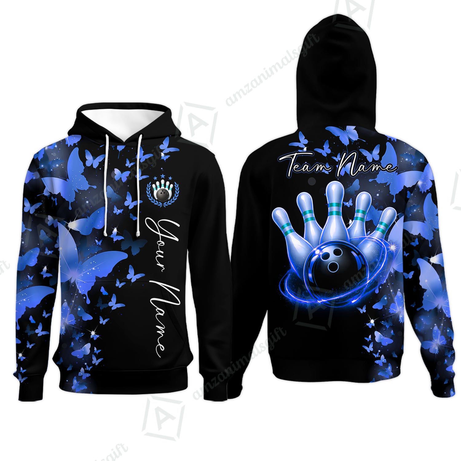 Hoodie||Blue