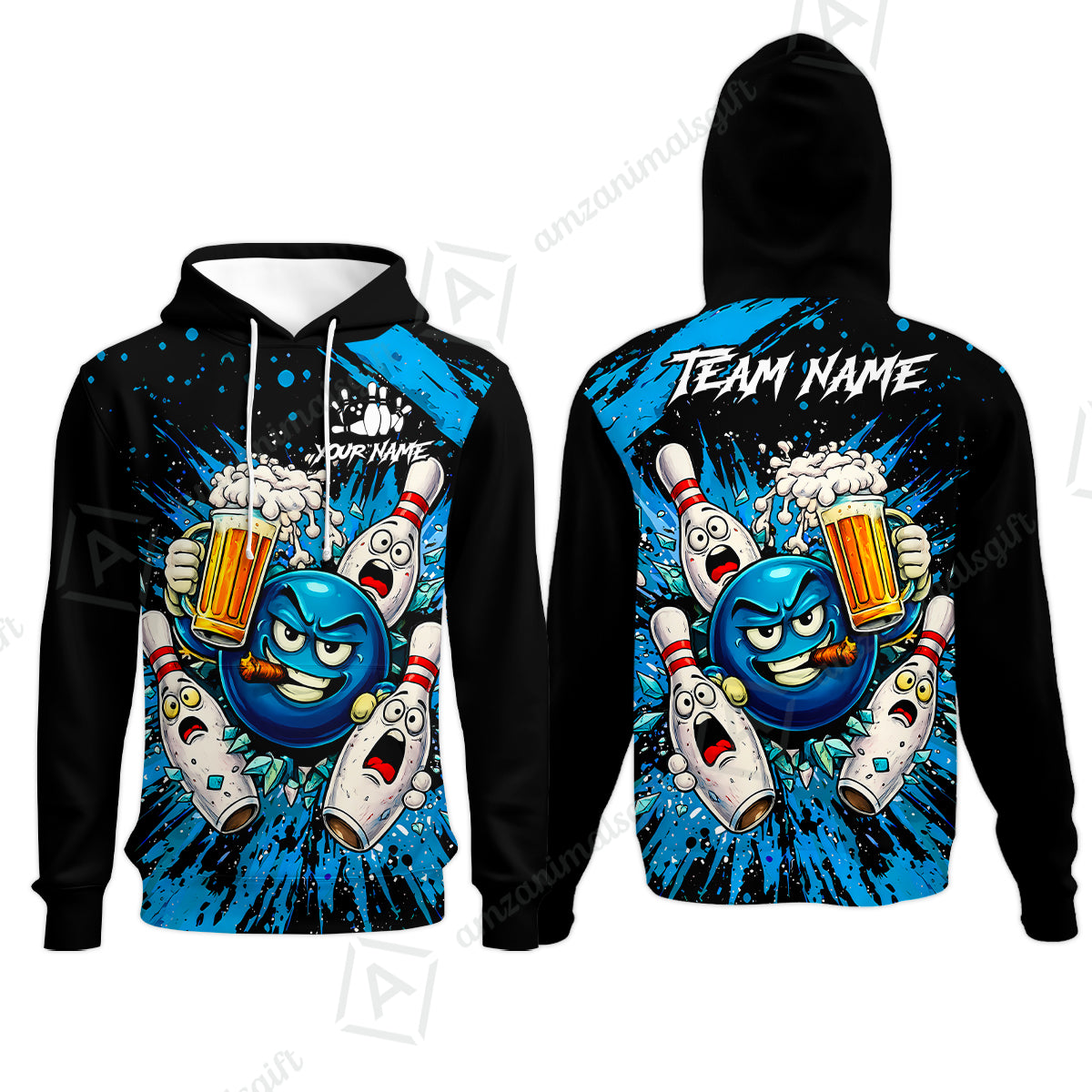 Hoodie||Blue