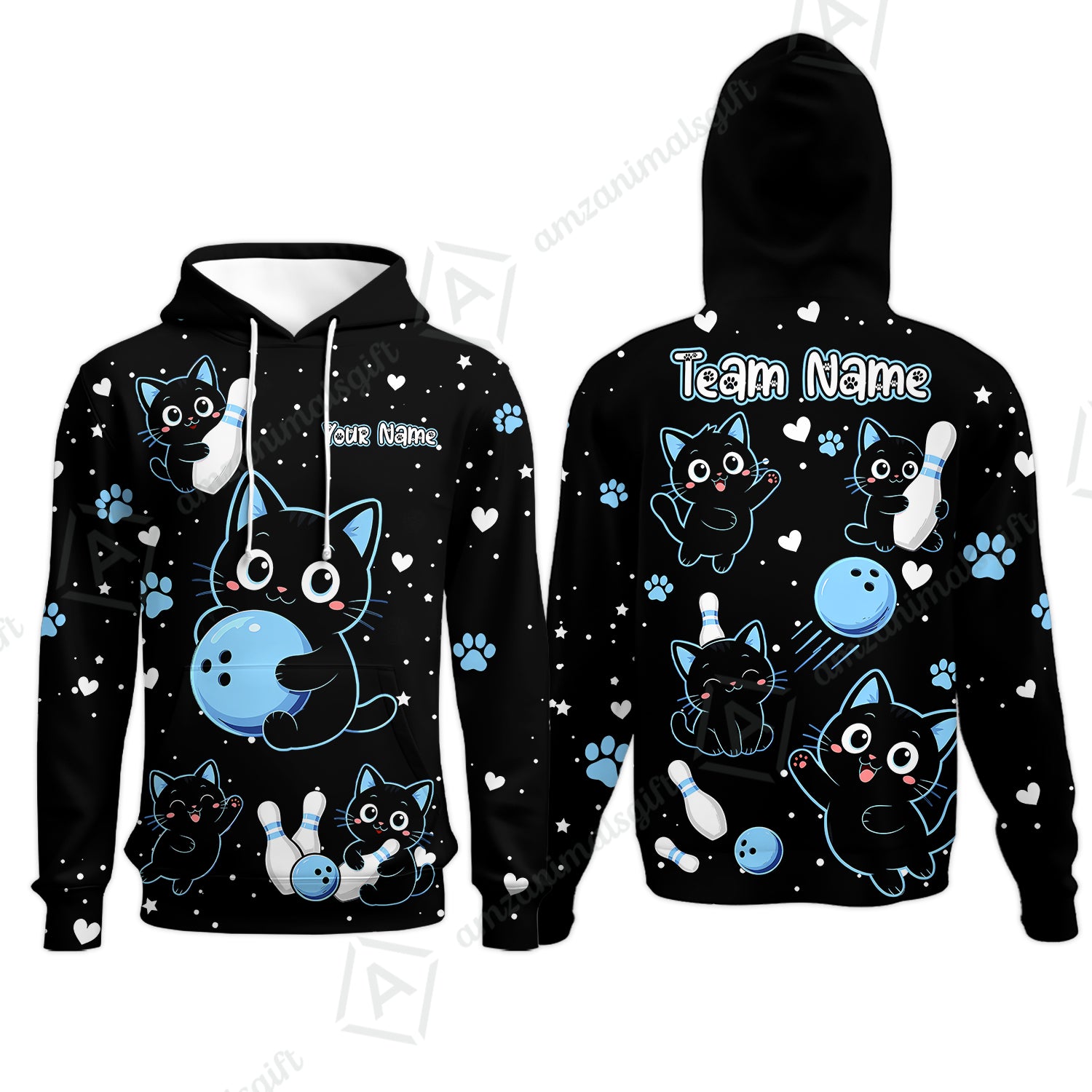 Hoodie||Blue