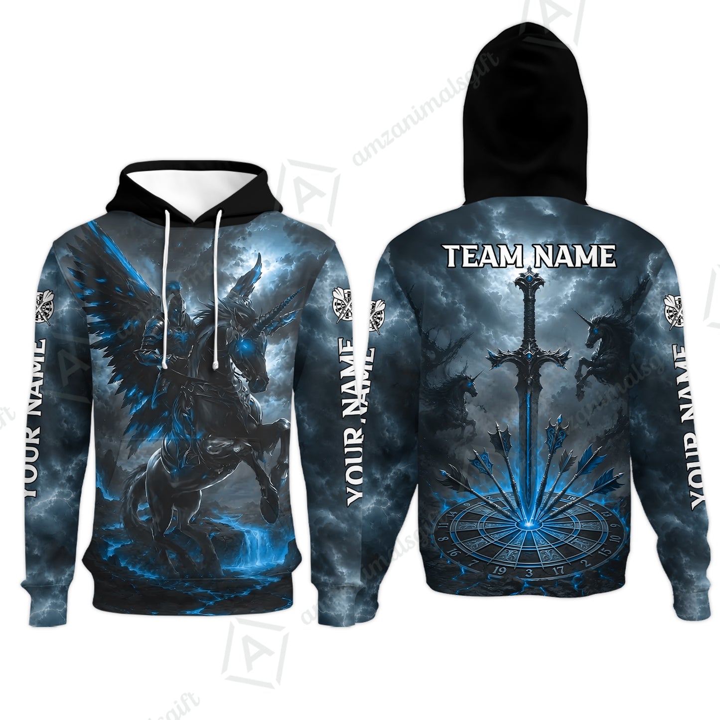 Hoodie||Blue