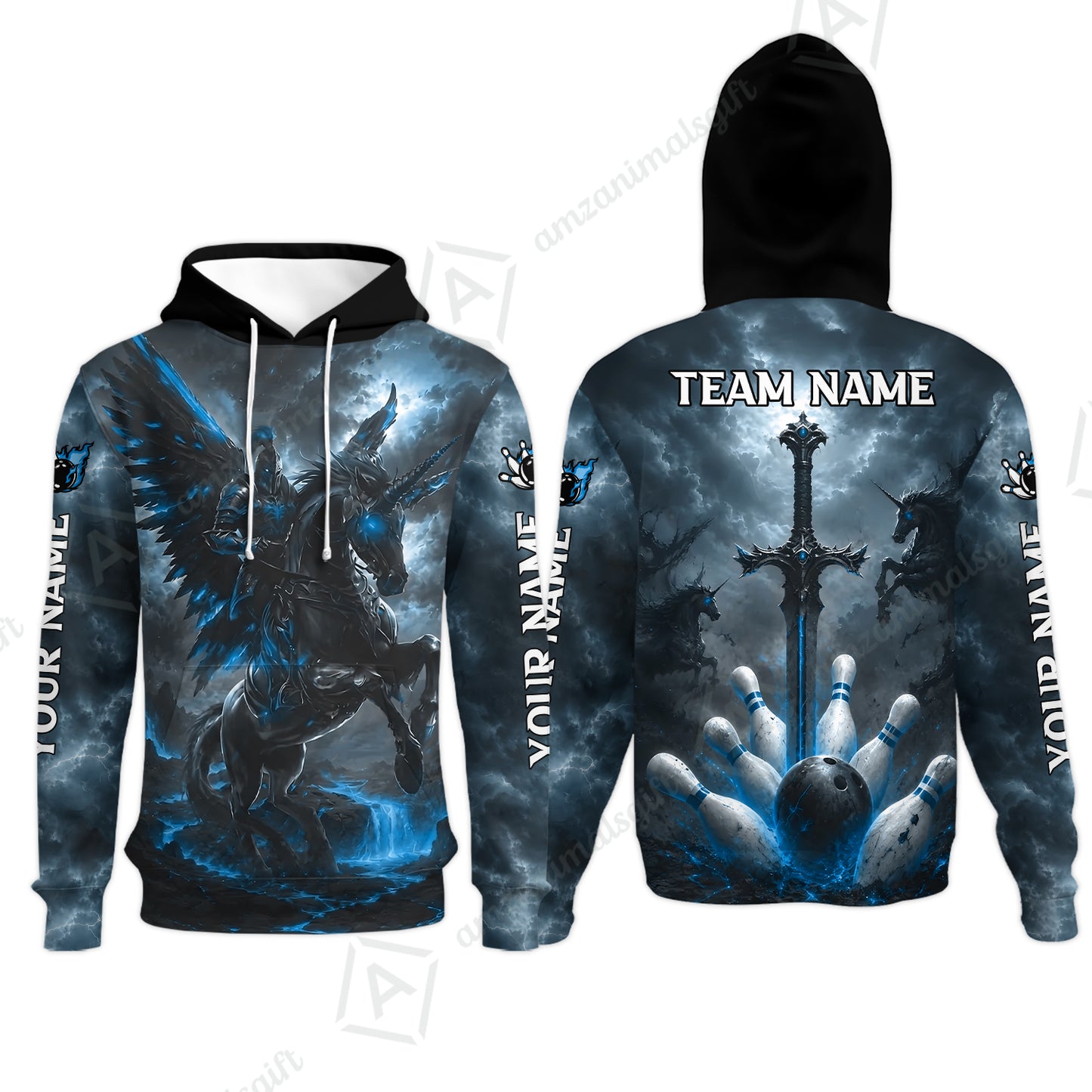 Hoodie||Blue