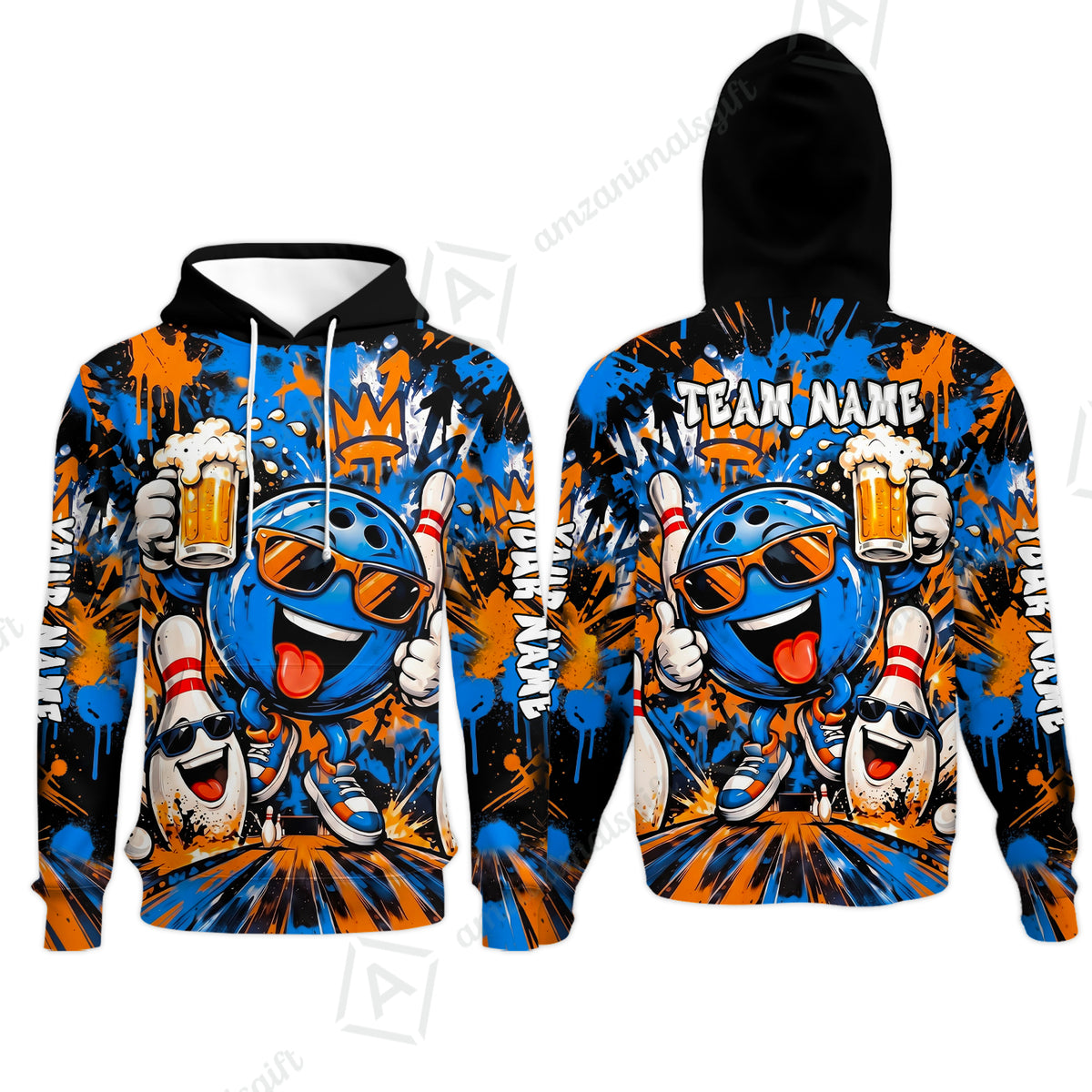 Hoodie||Blue