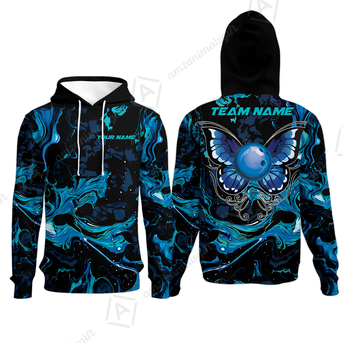Hoodie||Blue