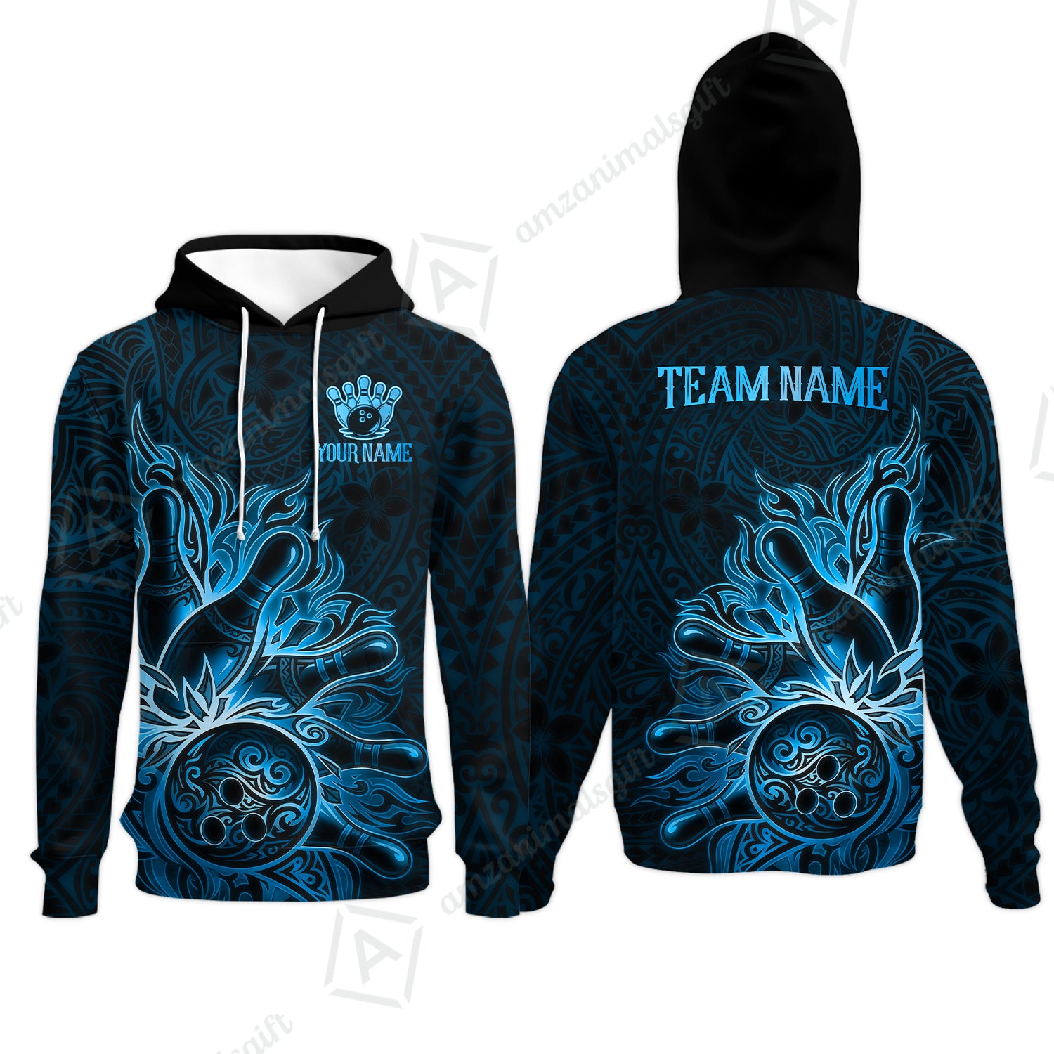 Hoodie||Blue