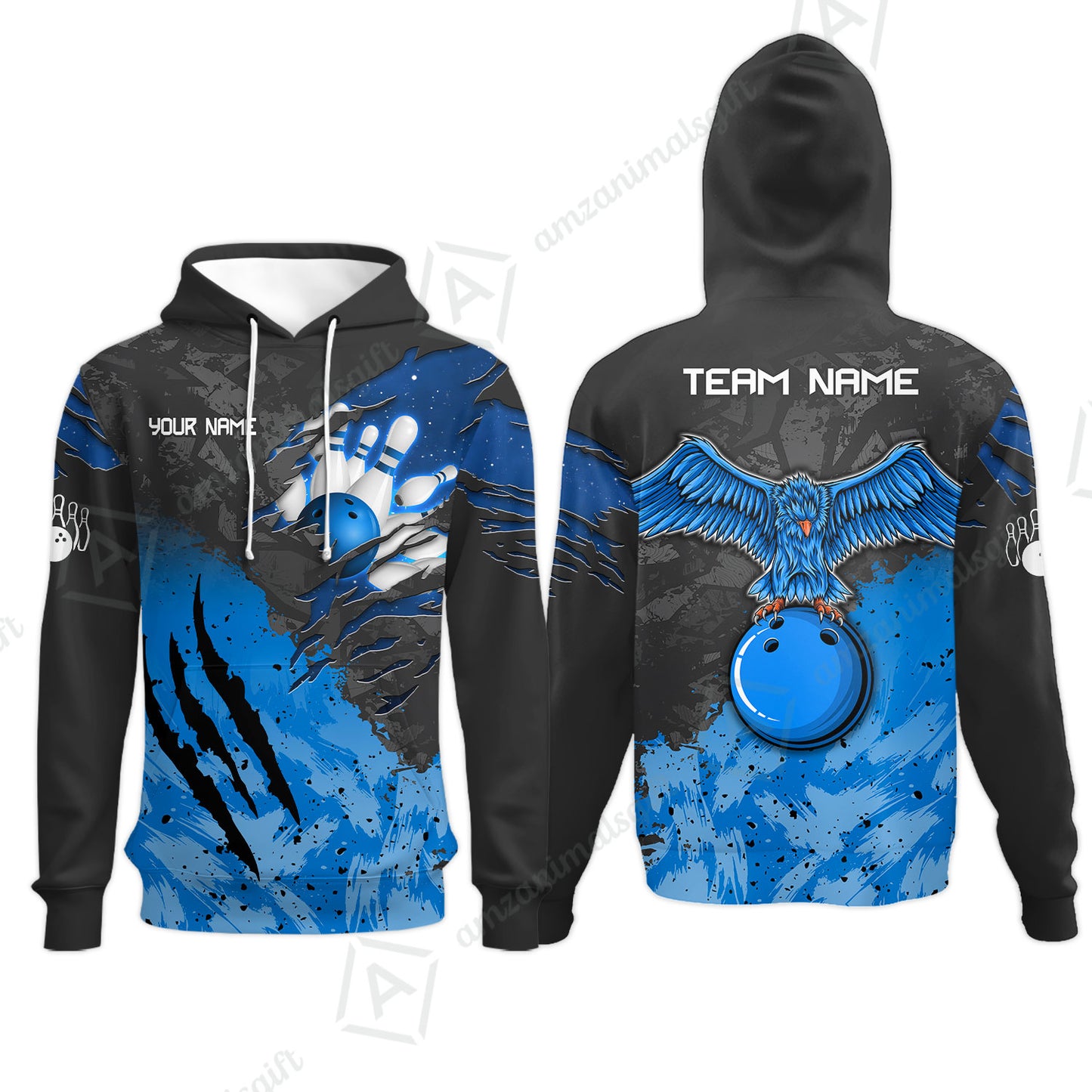 Hoodie||Blue