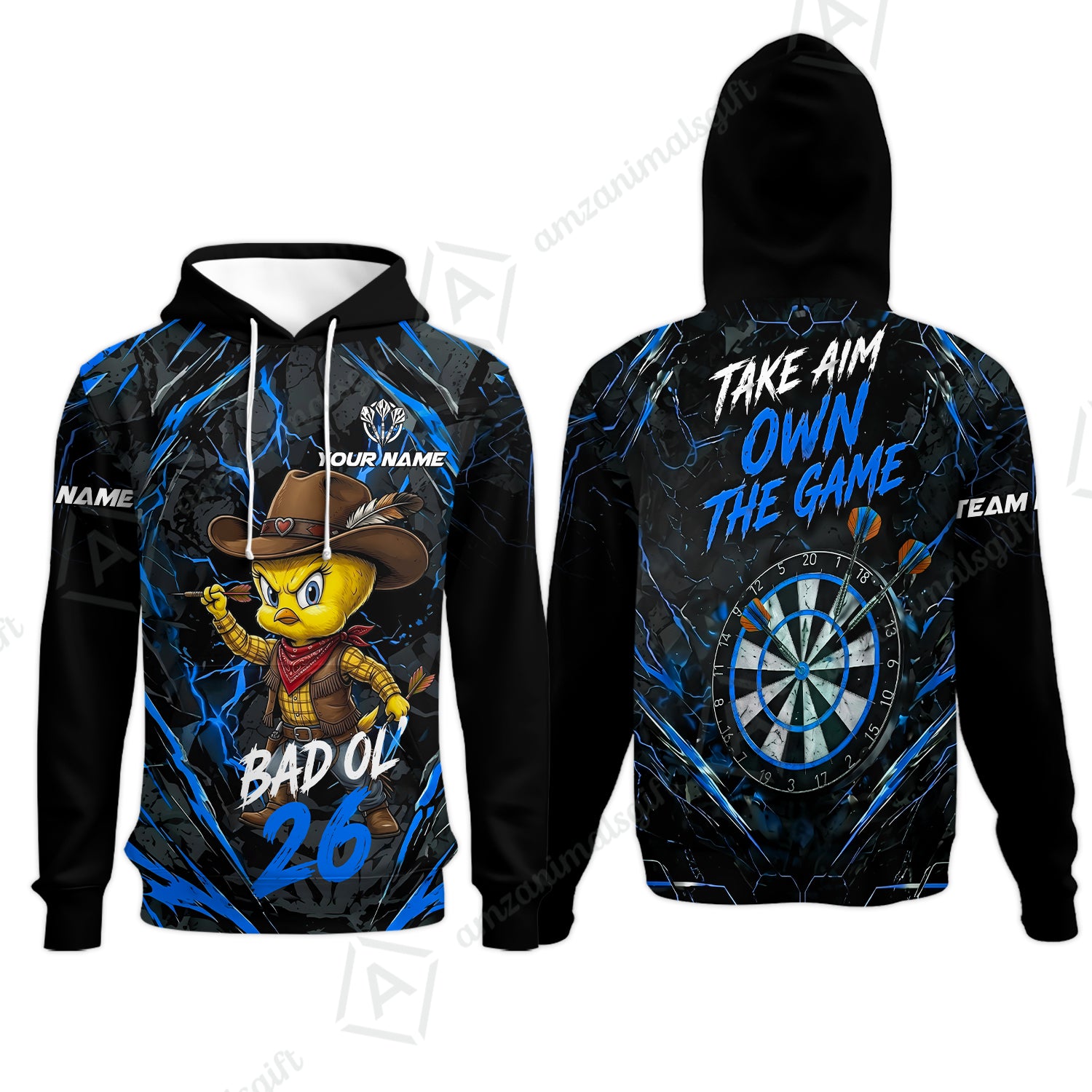 Hoodie||Blue