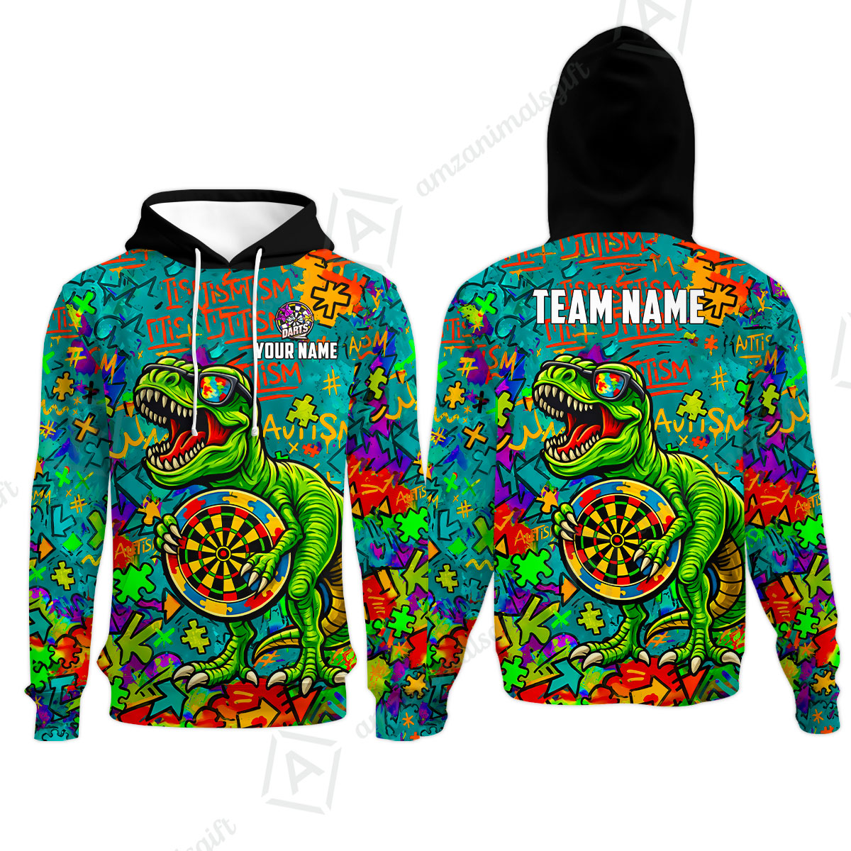 Hoodie||Cyan
