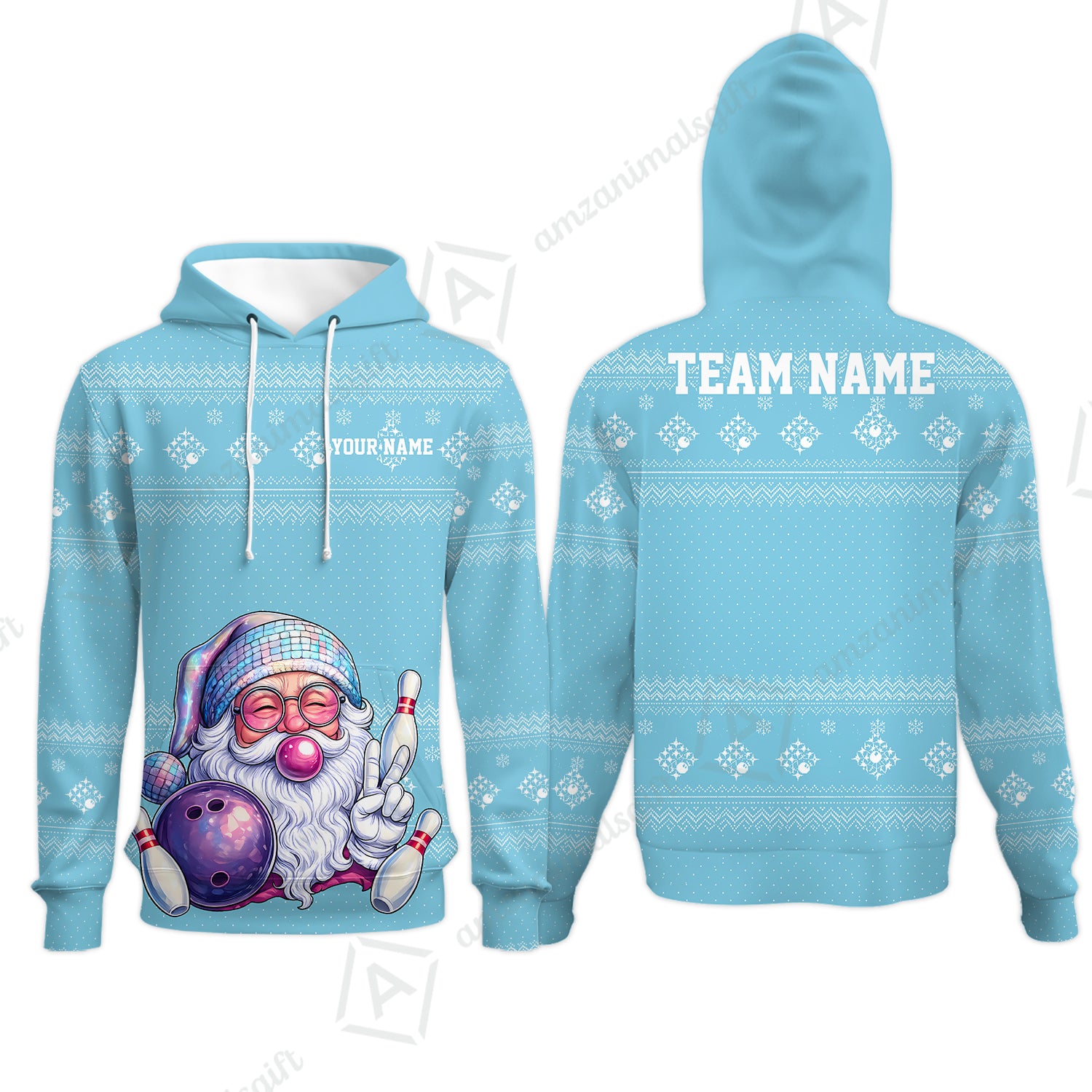 Hoodie||Cyan