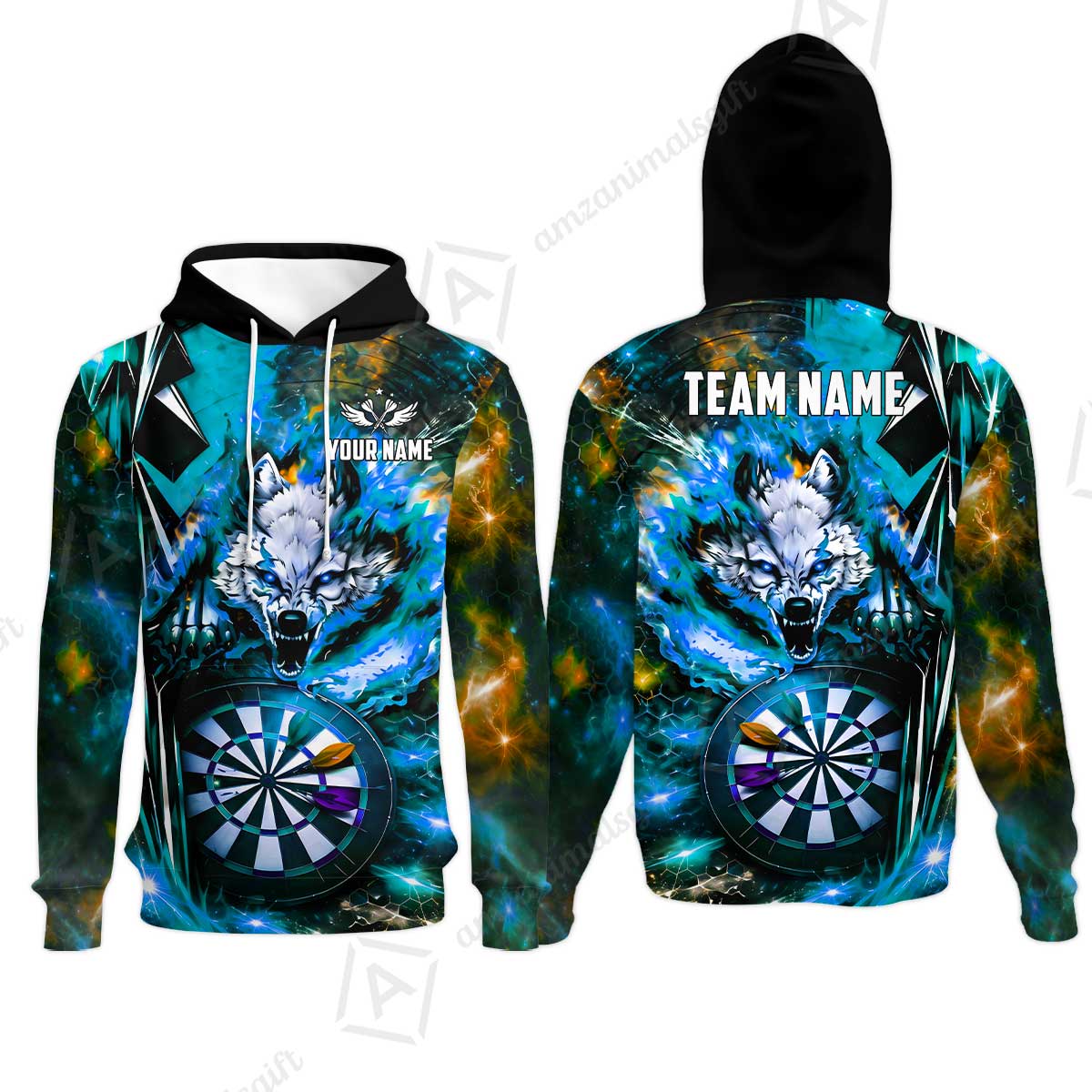 Hoodie||Cyan