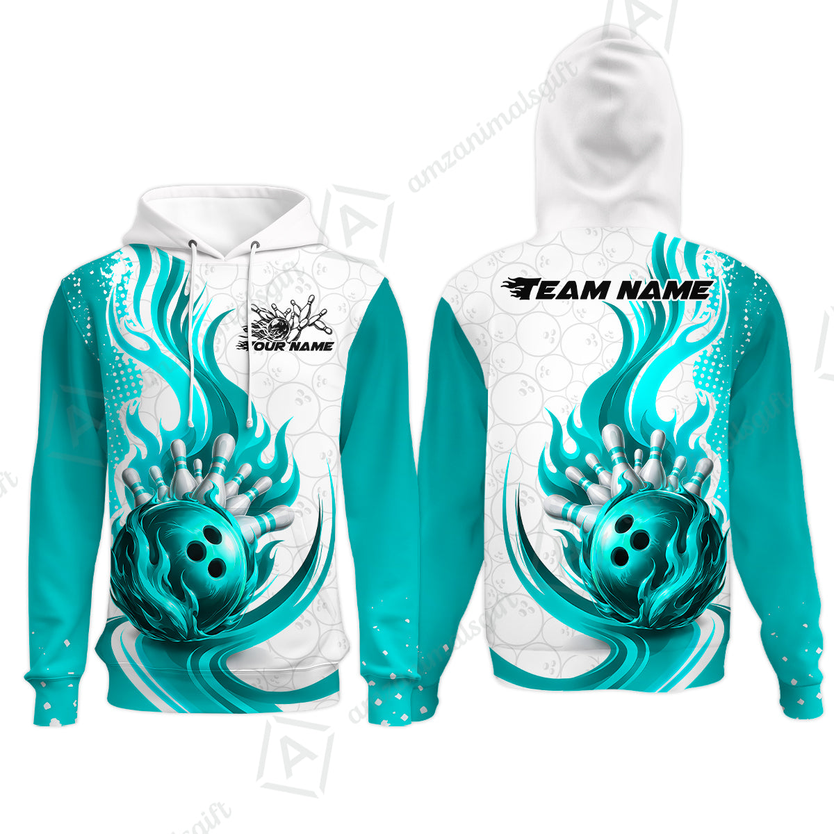 Hoodie||Cyan