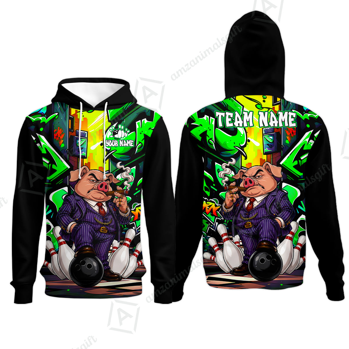 Hoodie||Green