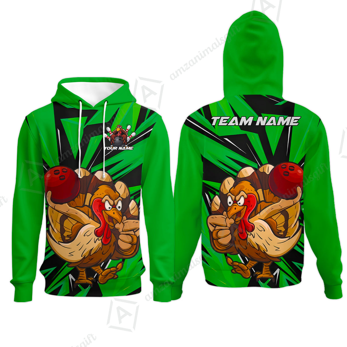 Hoodie||Green