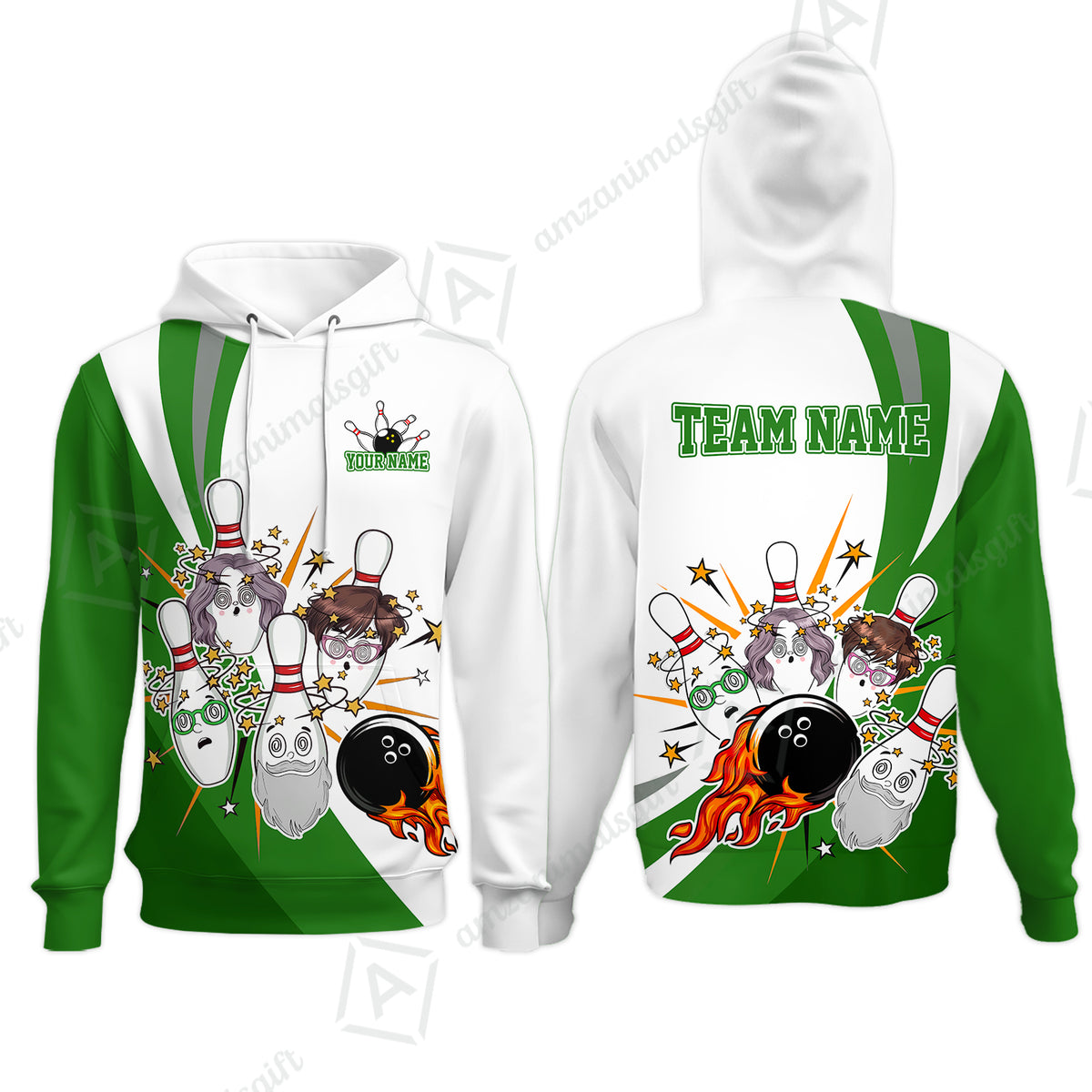 Hoodie||Green