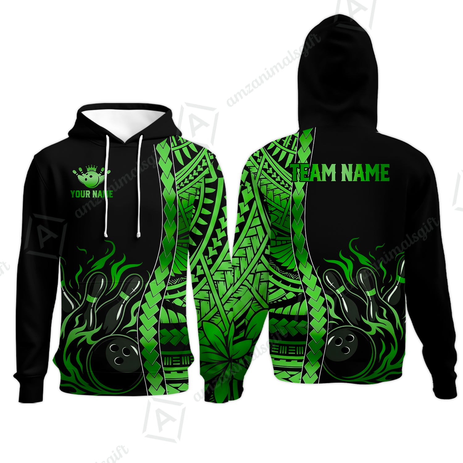 Hoodie||Green
