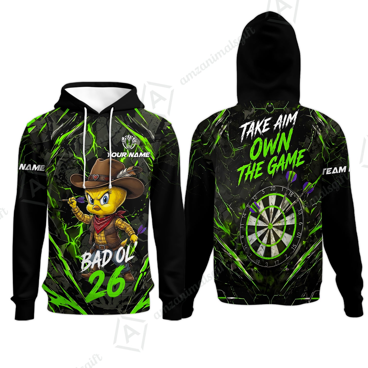 Hoodie||Green