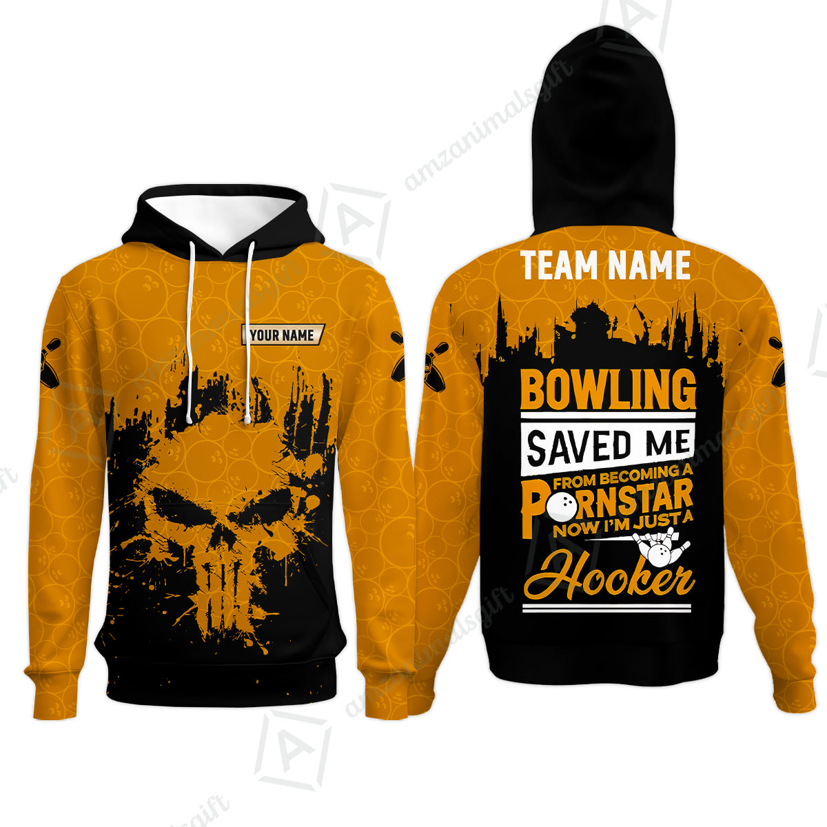 Hoodie||Orange