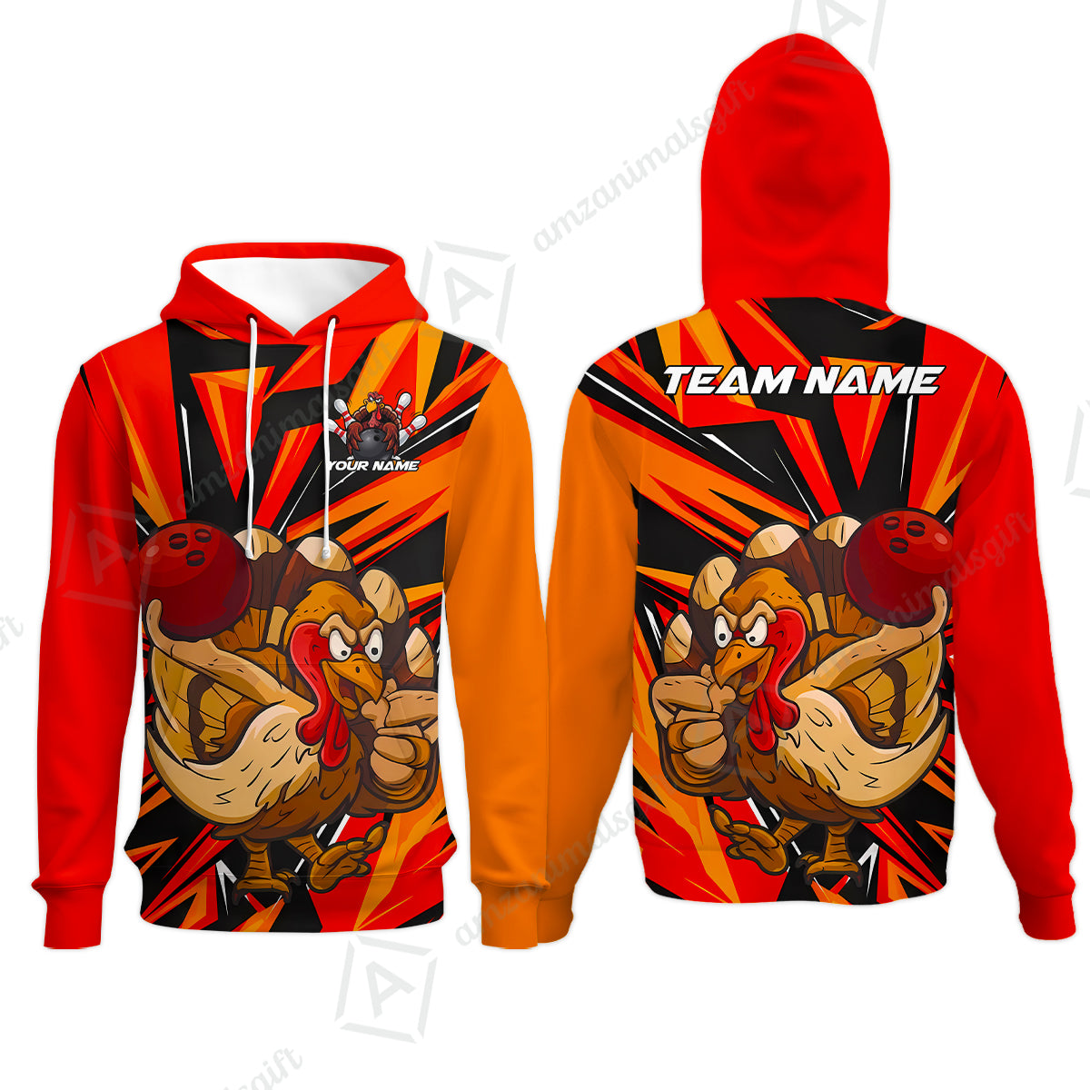 Hoodie||Orange