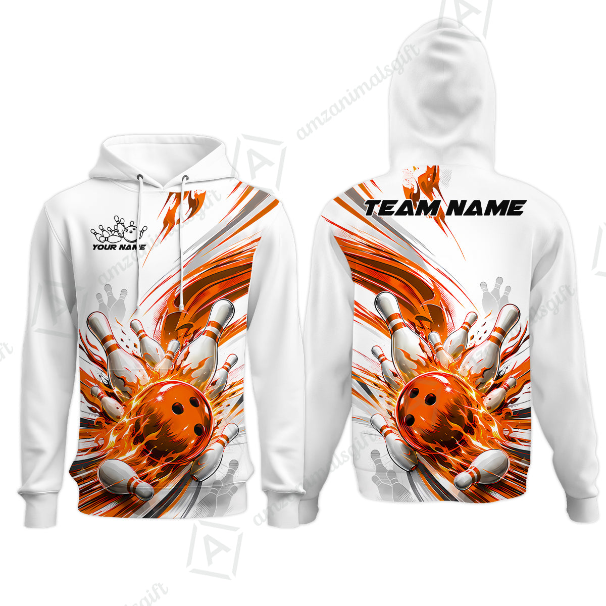 Hoodie||Orange