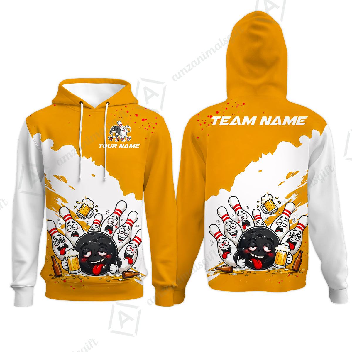 Hoodie||Orange