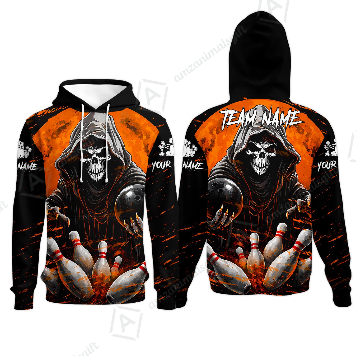 Hoodie||Orange
