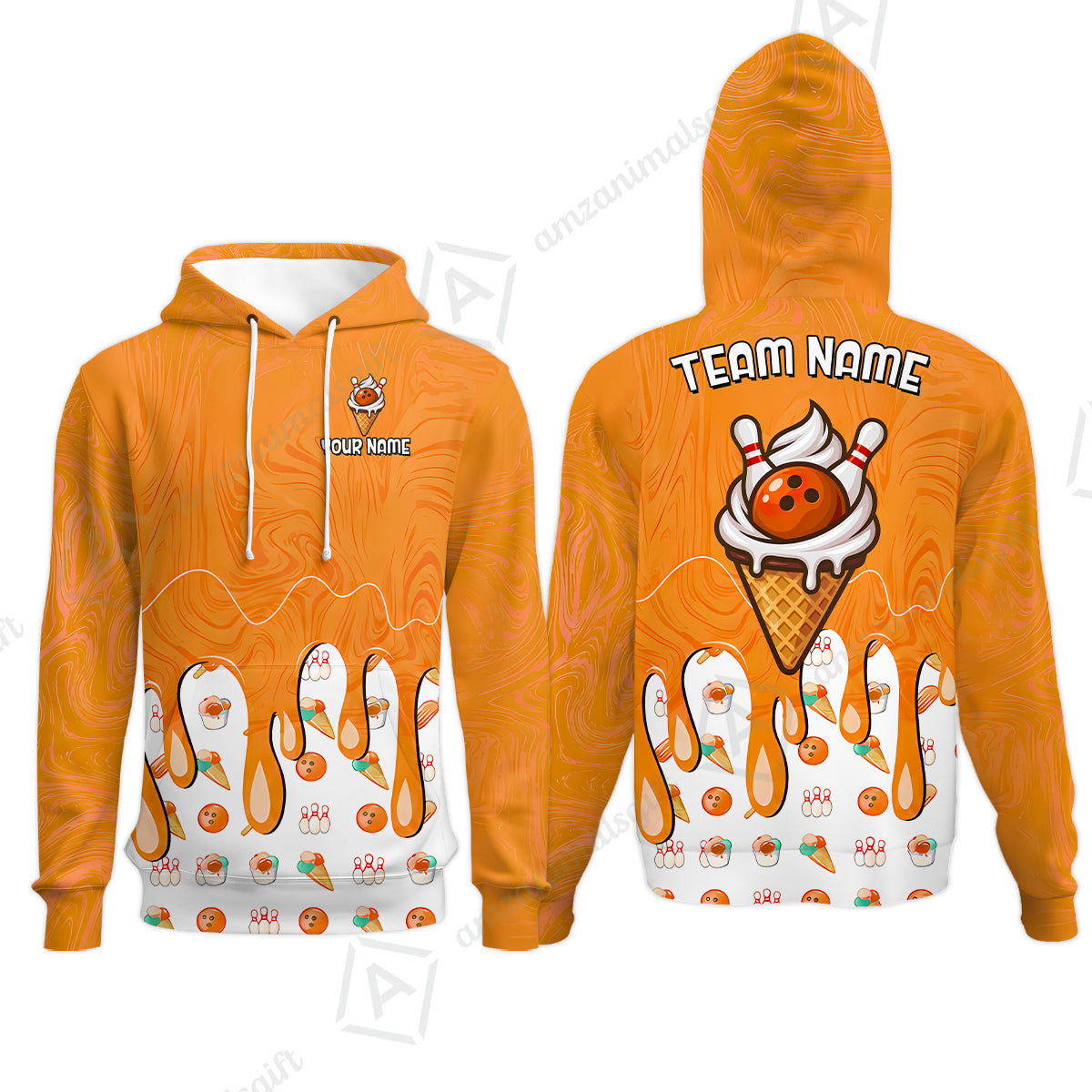 Hoodie||Orange