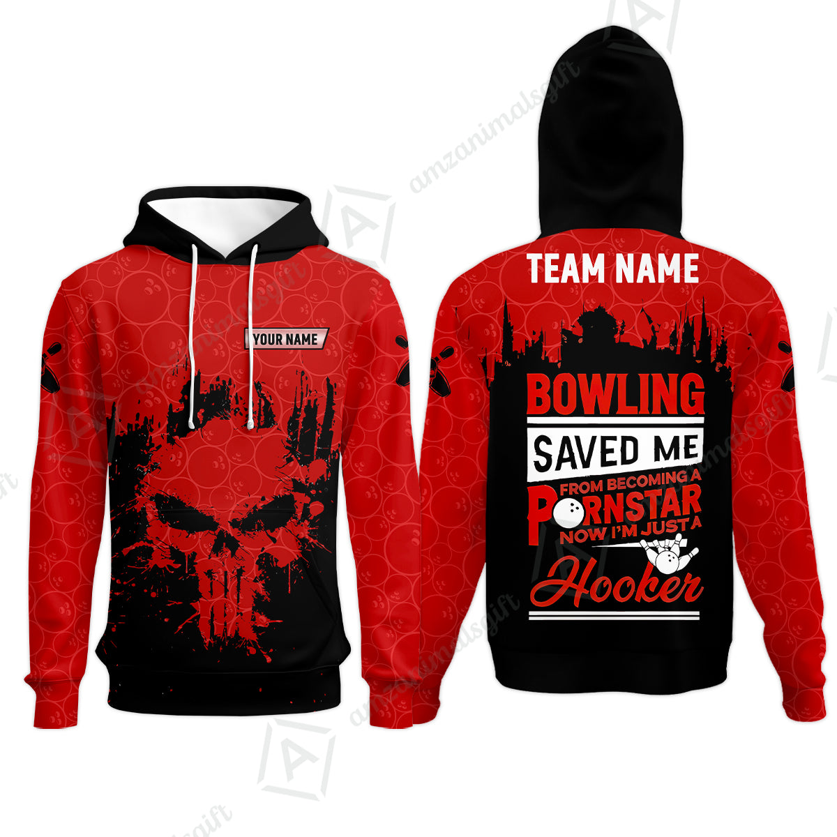 Hoodie||Red