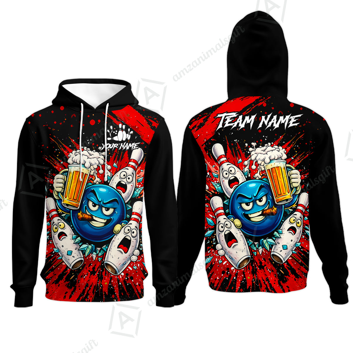 Hoodie||Red