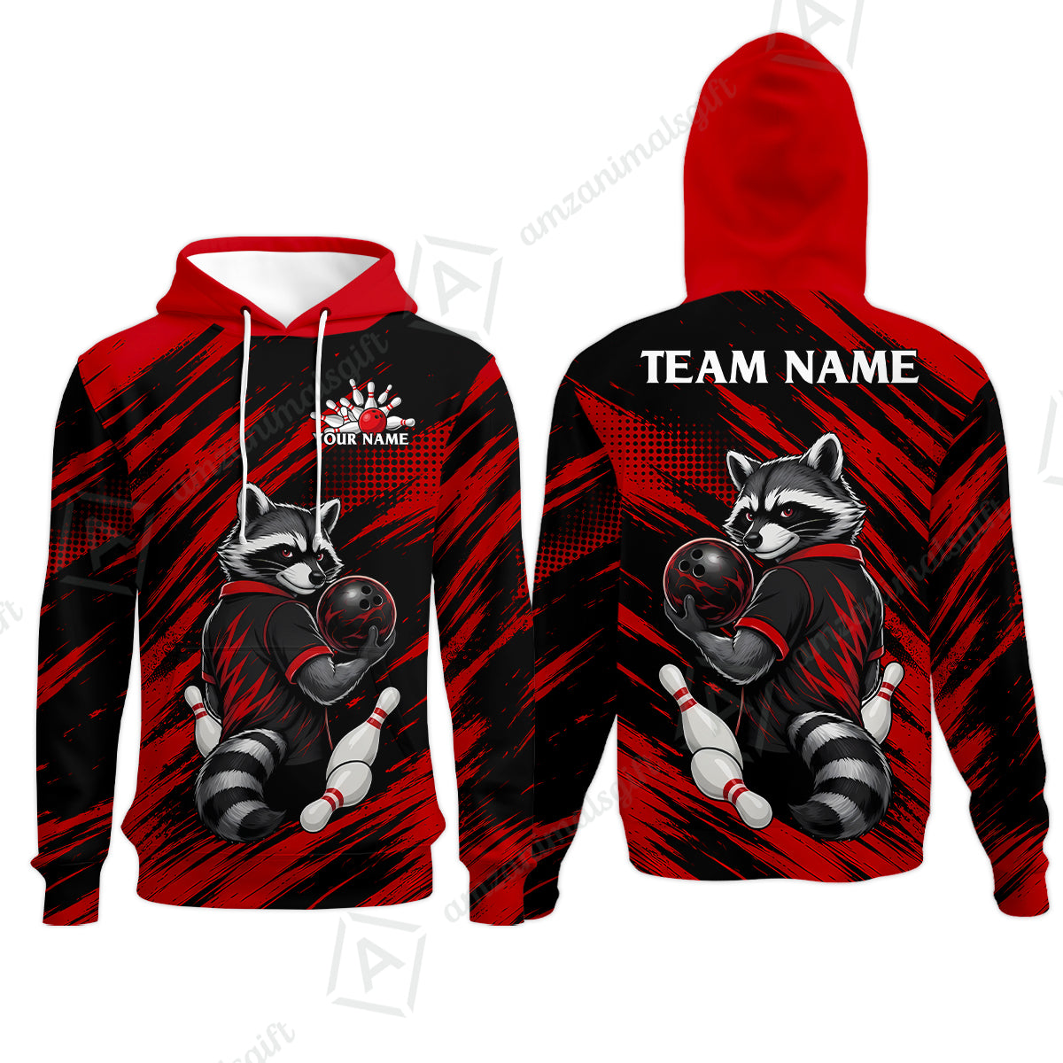 Hoodie||Red