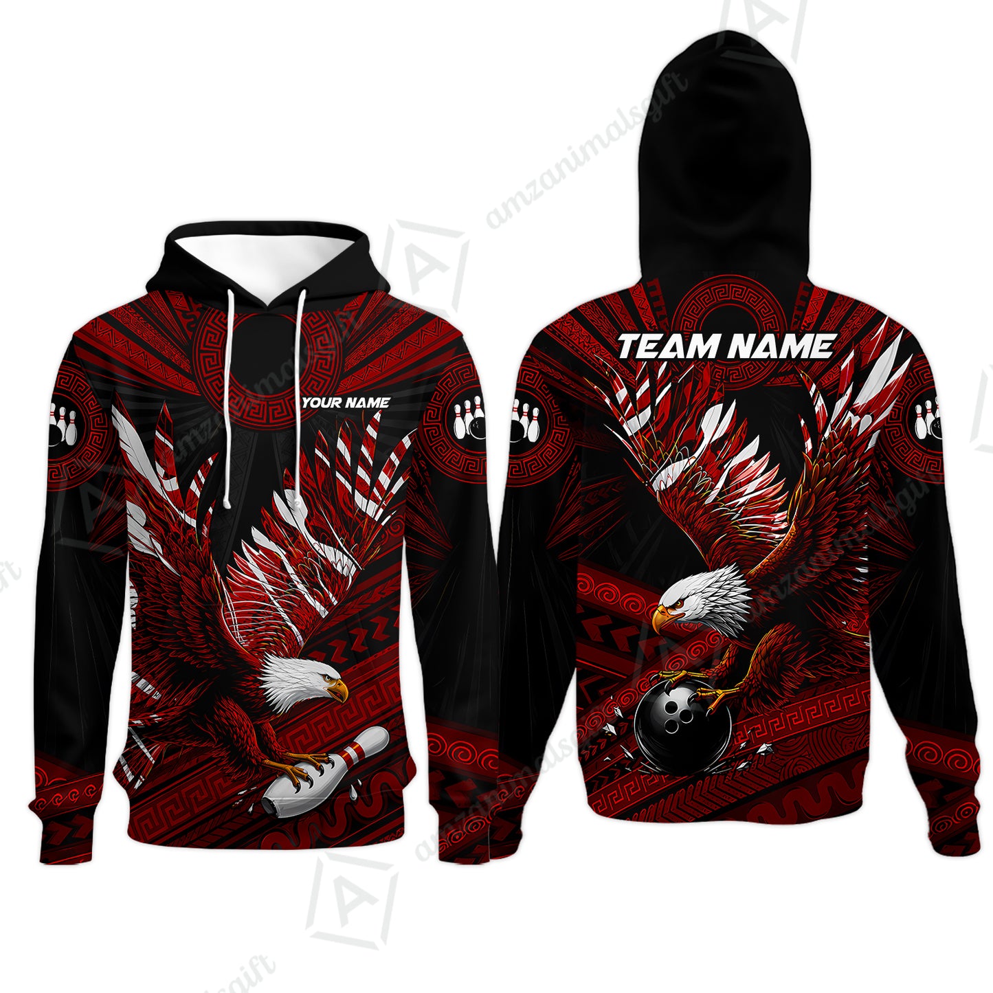 Hoodie||Red