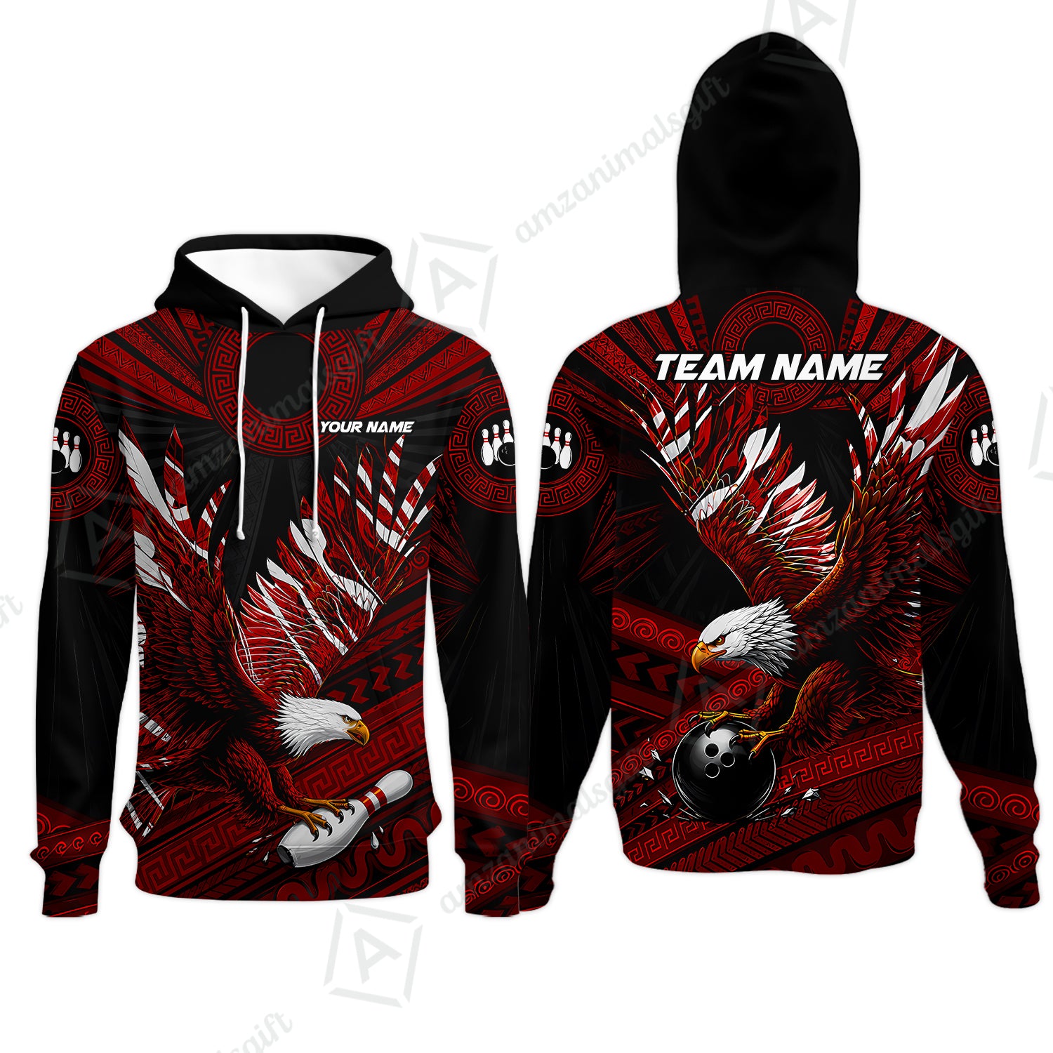 Hoodie||Red