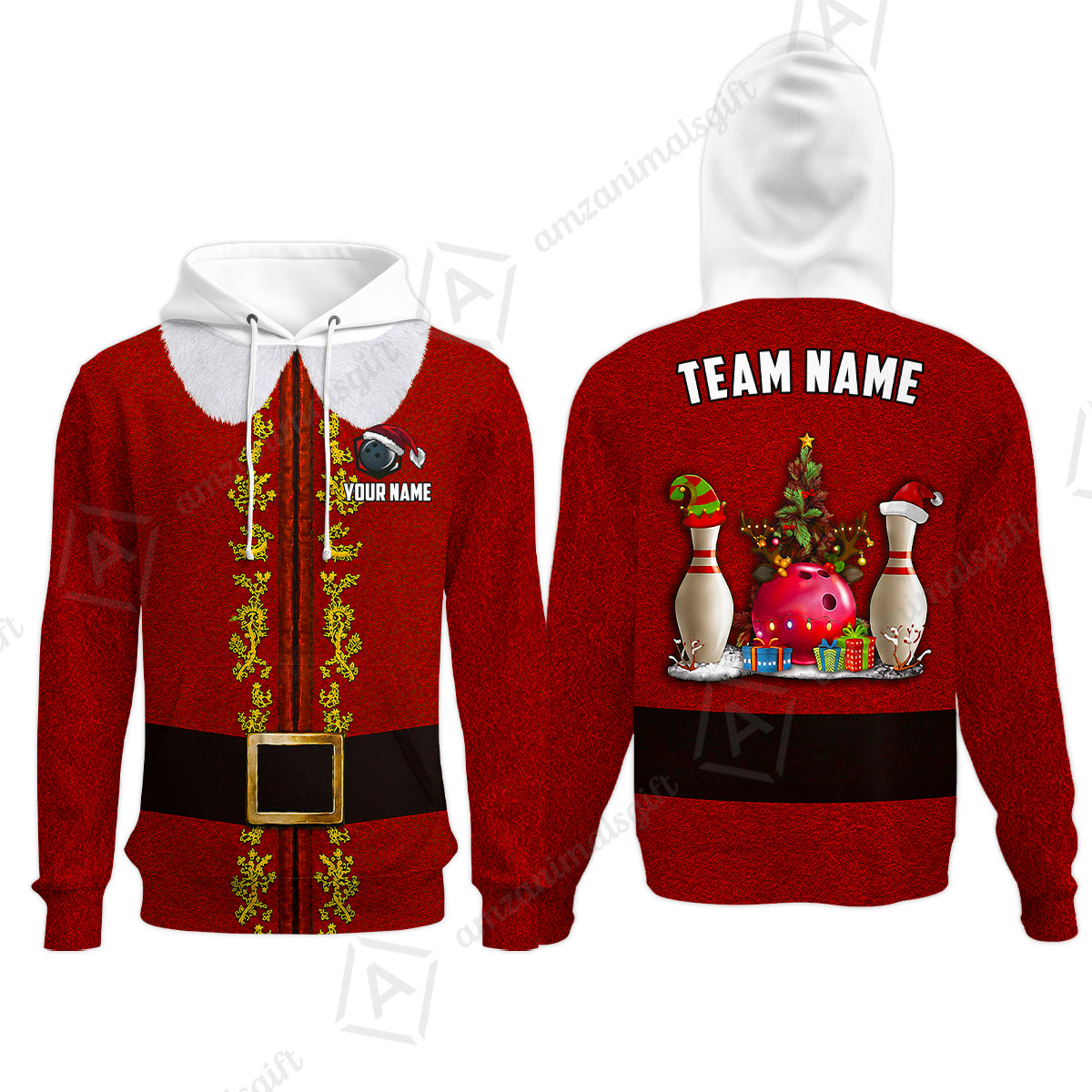 Hoodie||Red
