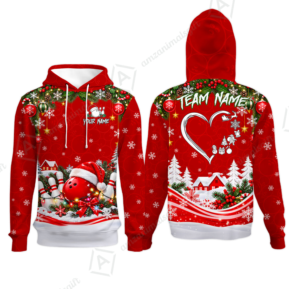 Hoodie||Red