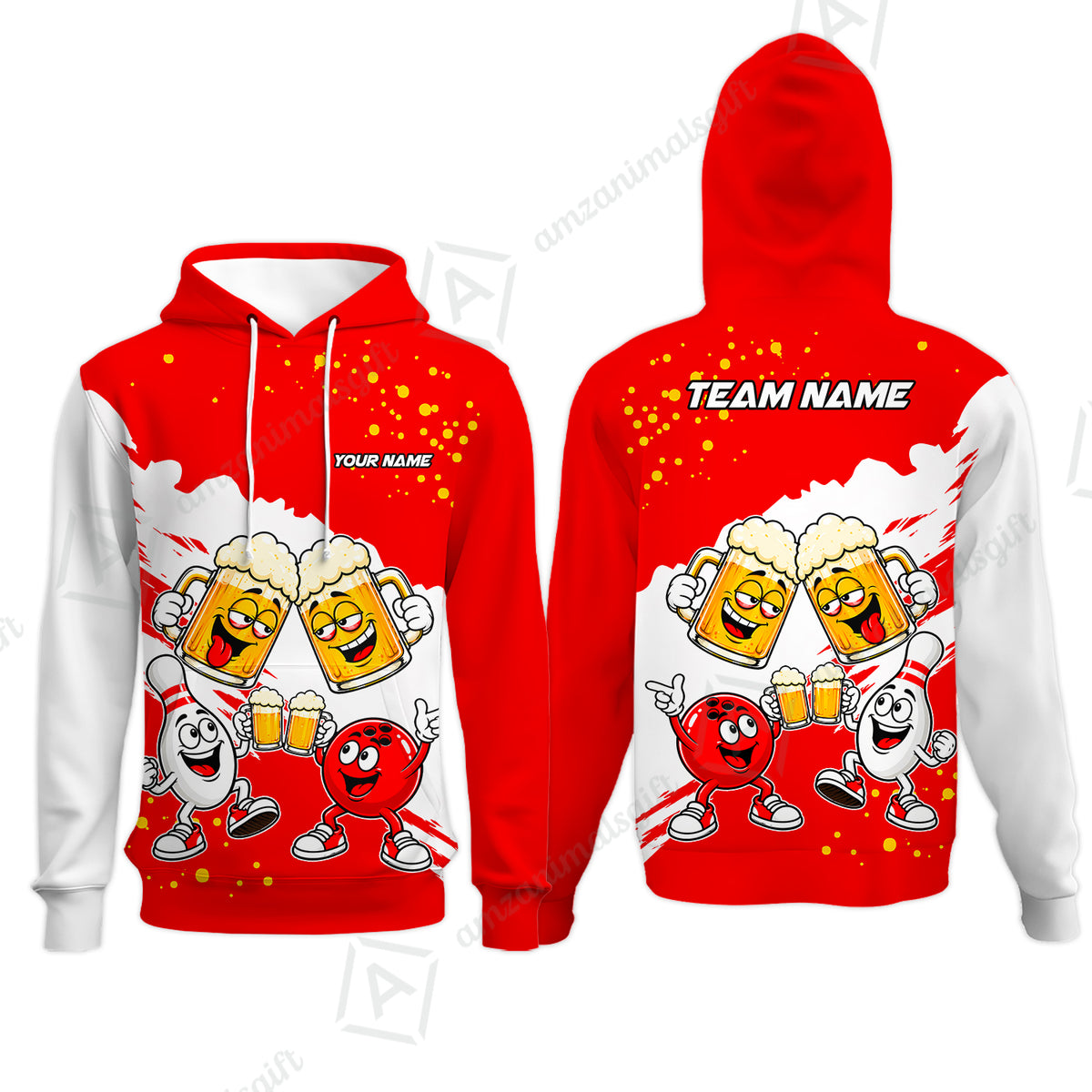 Hoodie||Red