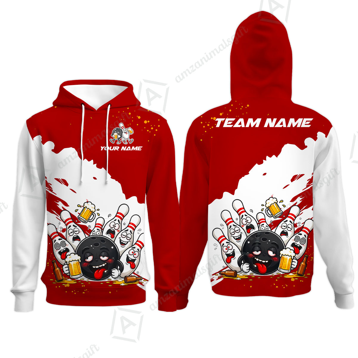 Hoodie||Red