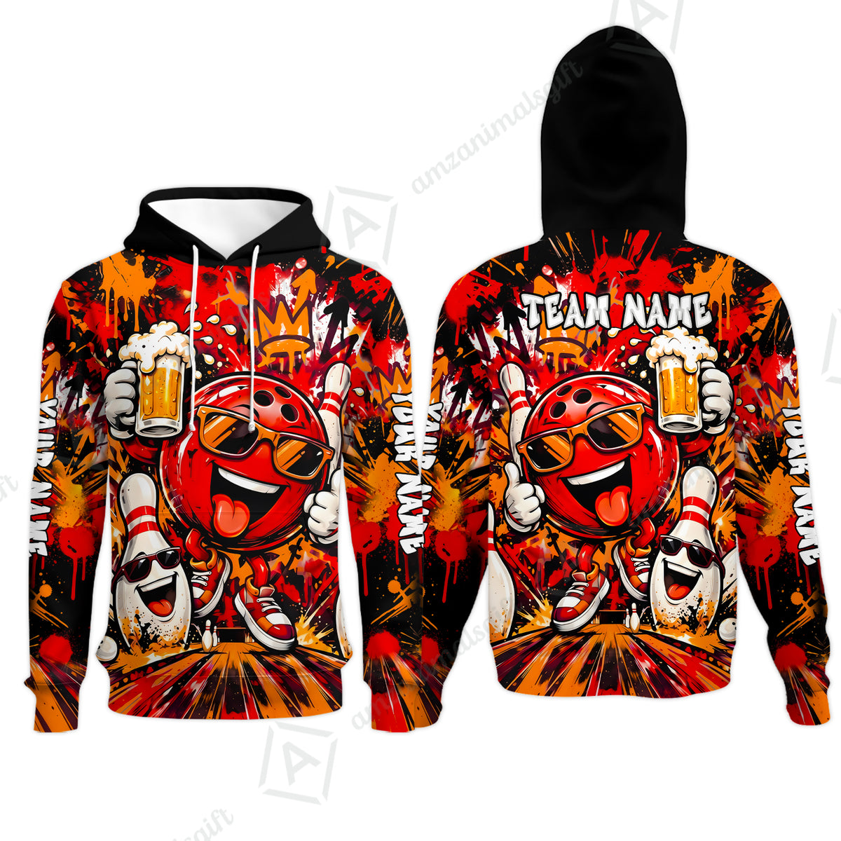 Hoodie||Red