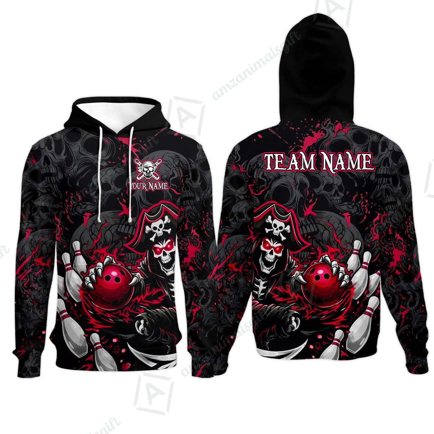 Hoodie||Red