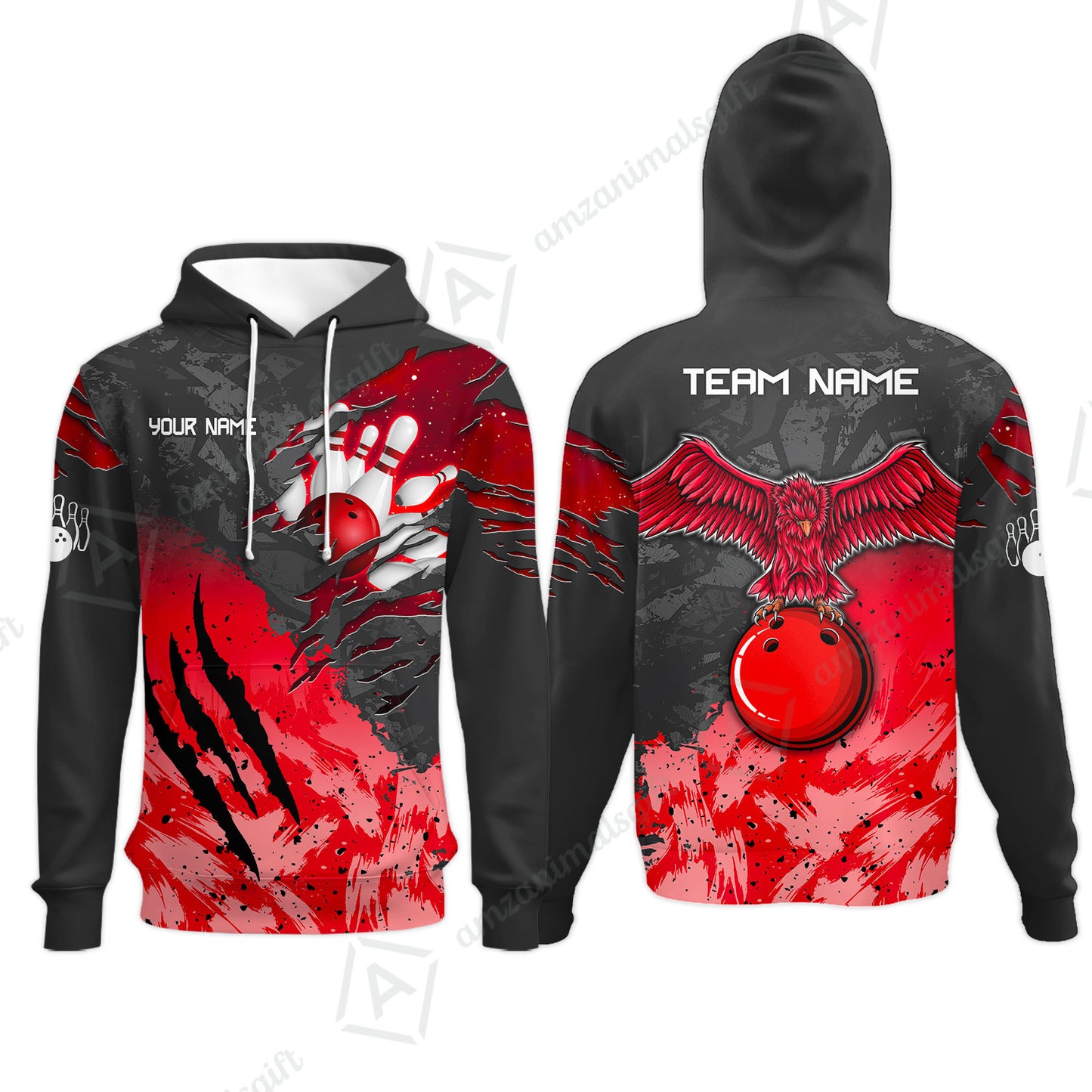 Hoodie||Red