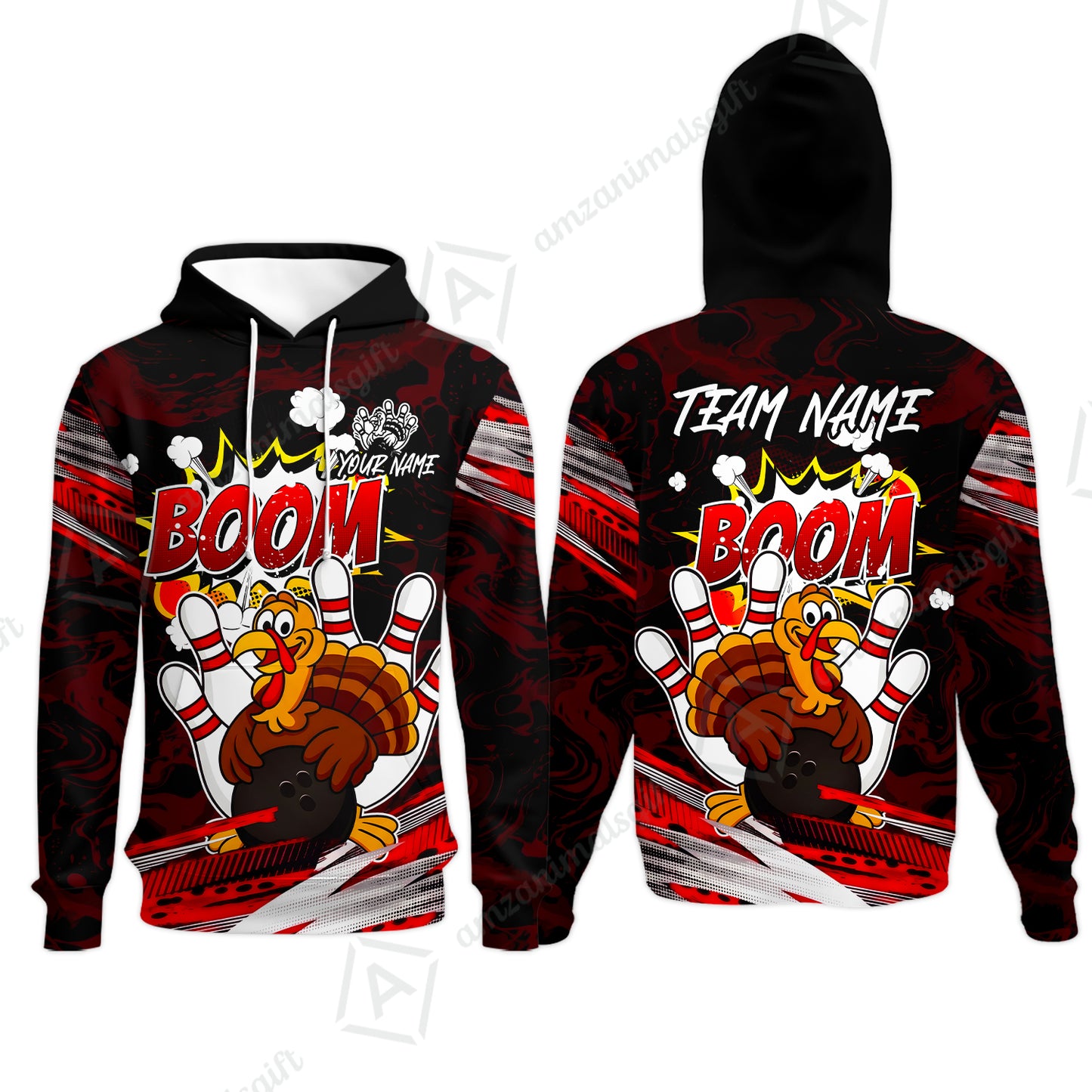 Hoodie||Red