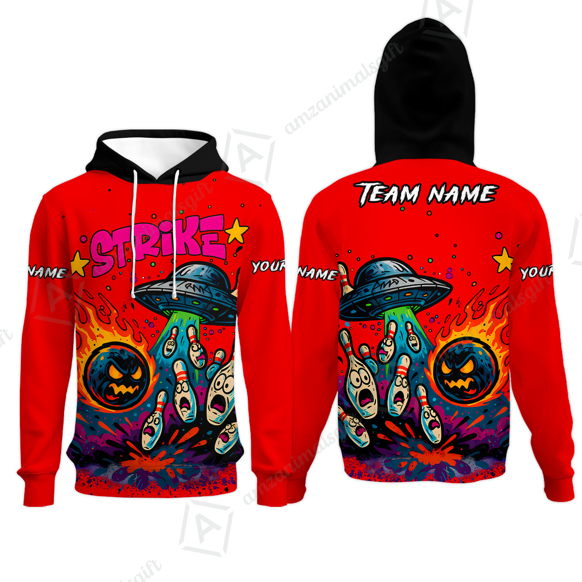 Hoodie||Red