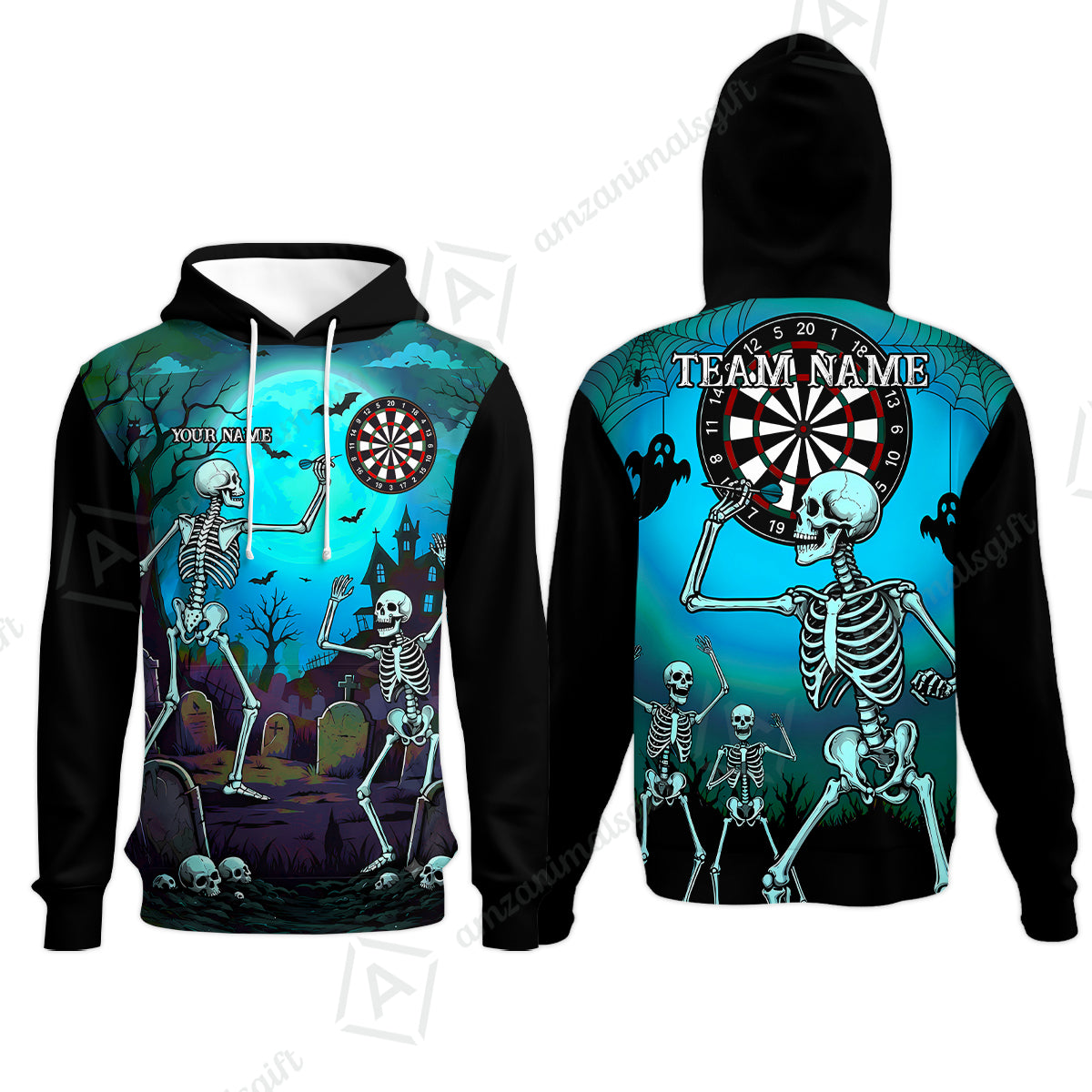 Hoodie||Turquoise