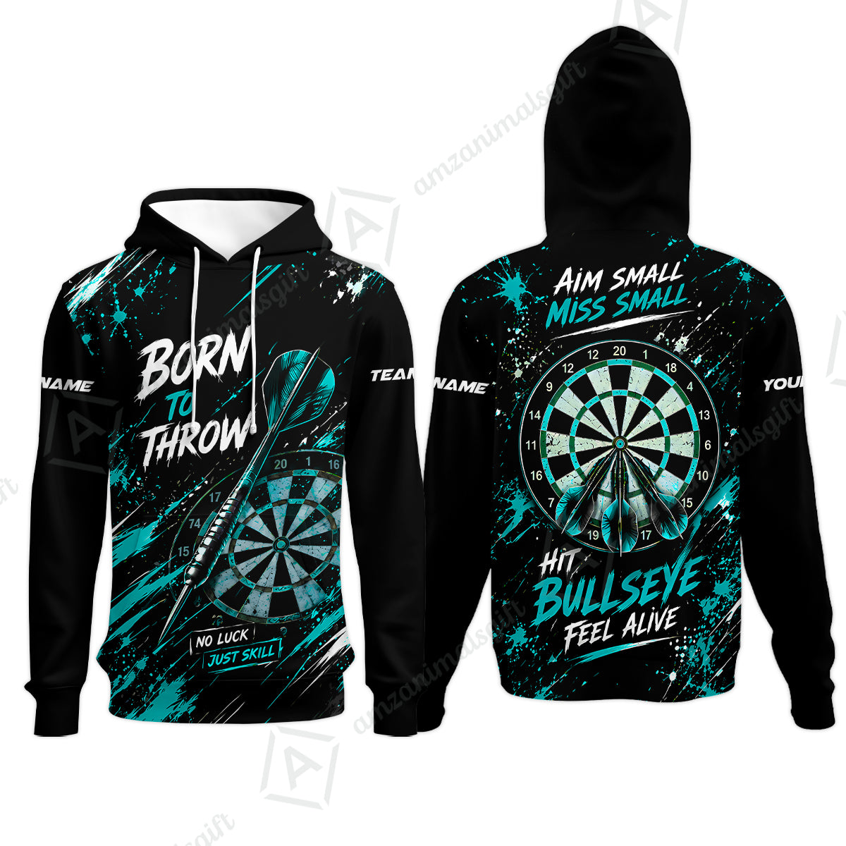 Hoodie||Turquoise
