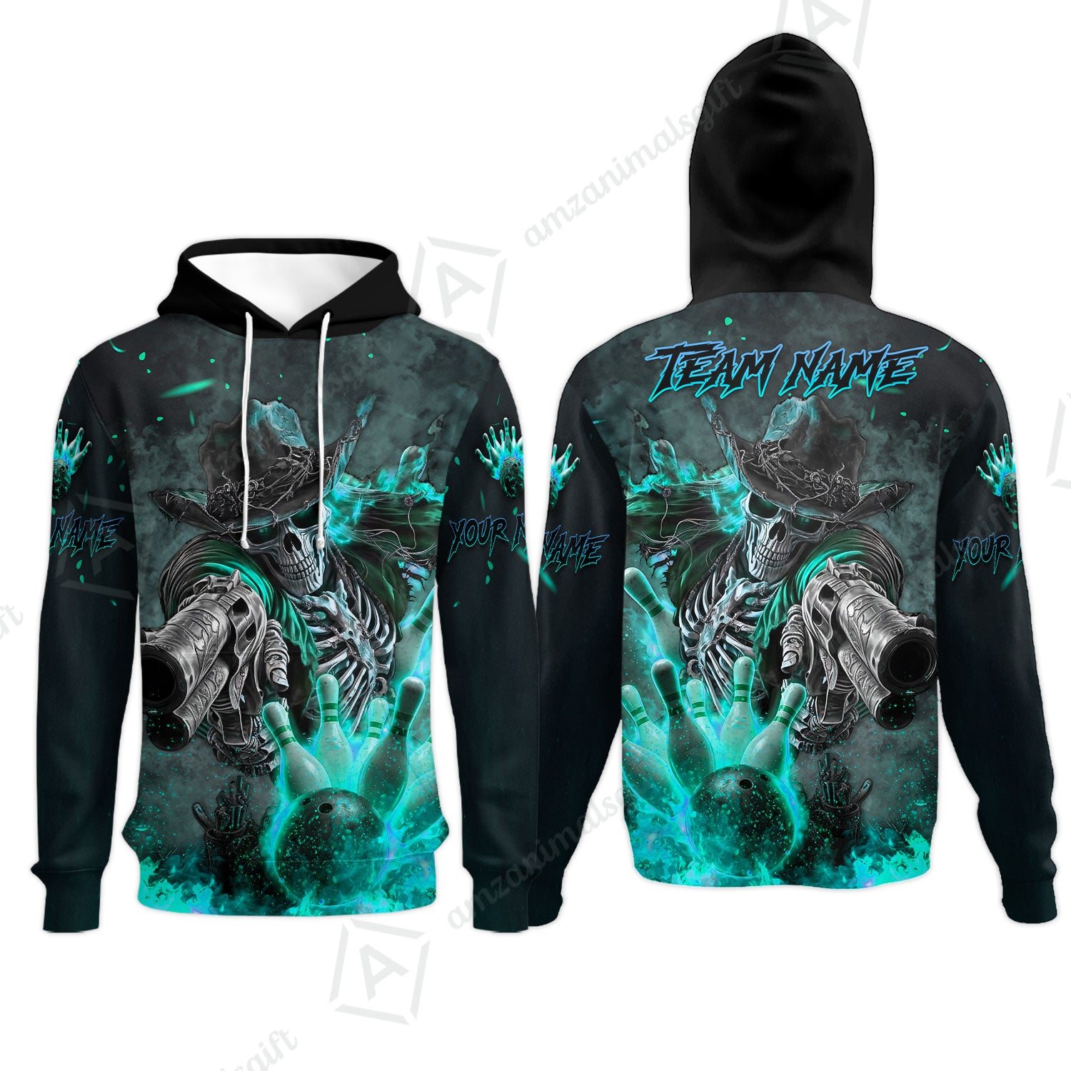 Hoodie||Turquoise