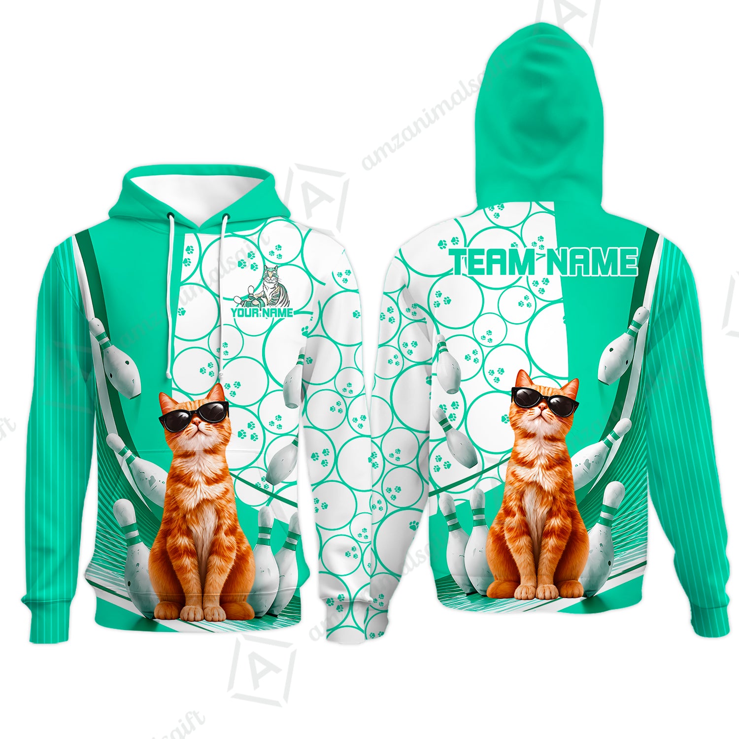 Hoodie||Turquoise