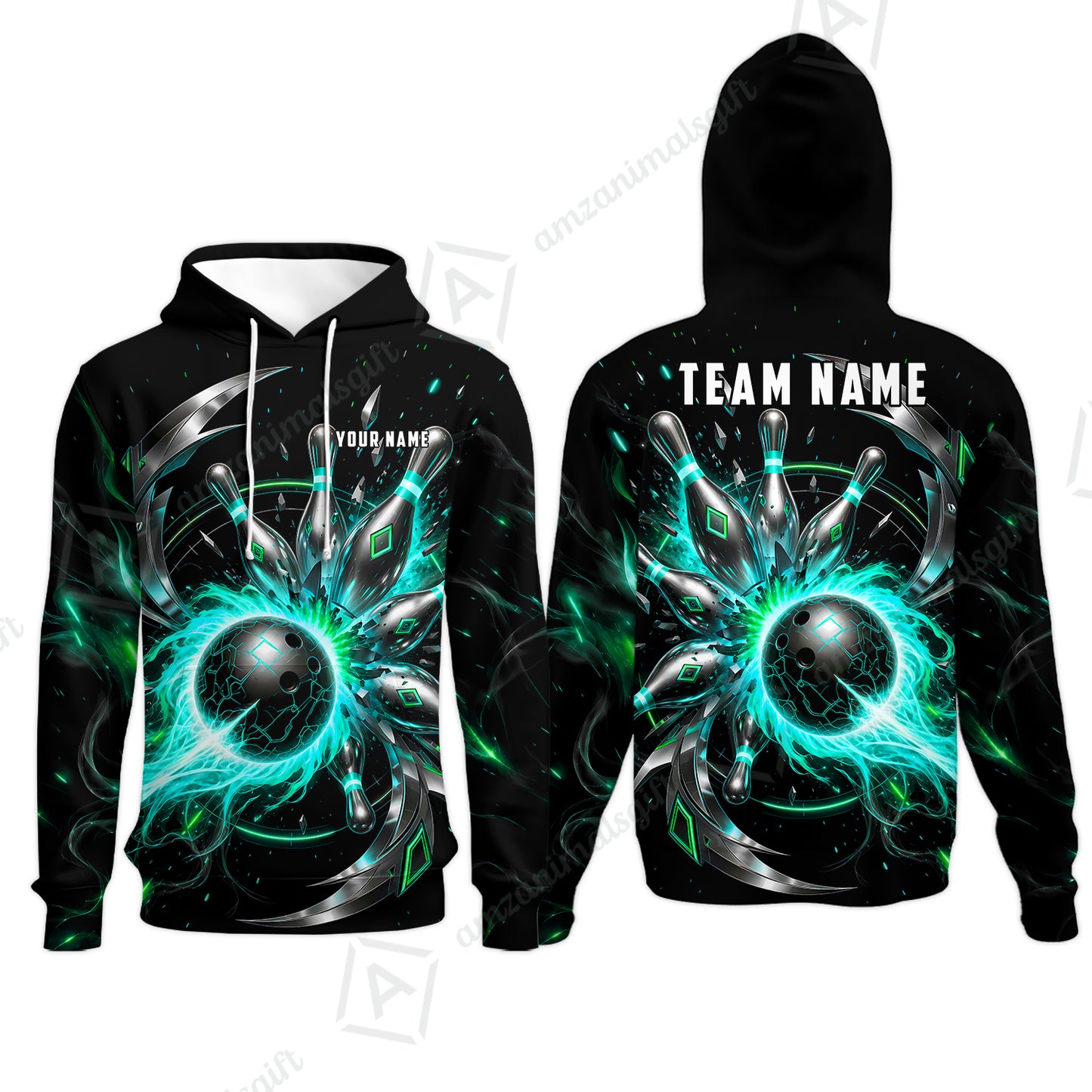 Hoodie||Turquoise