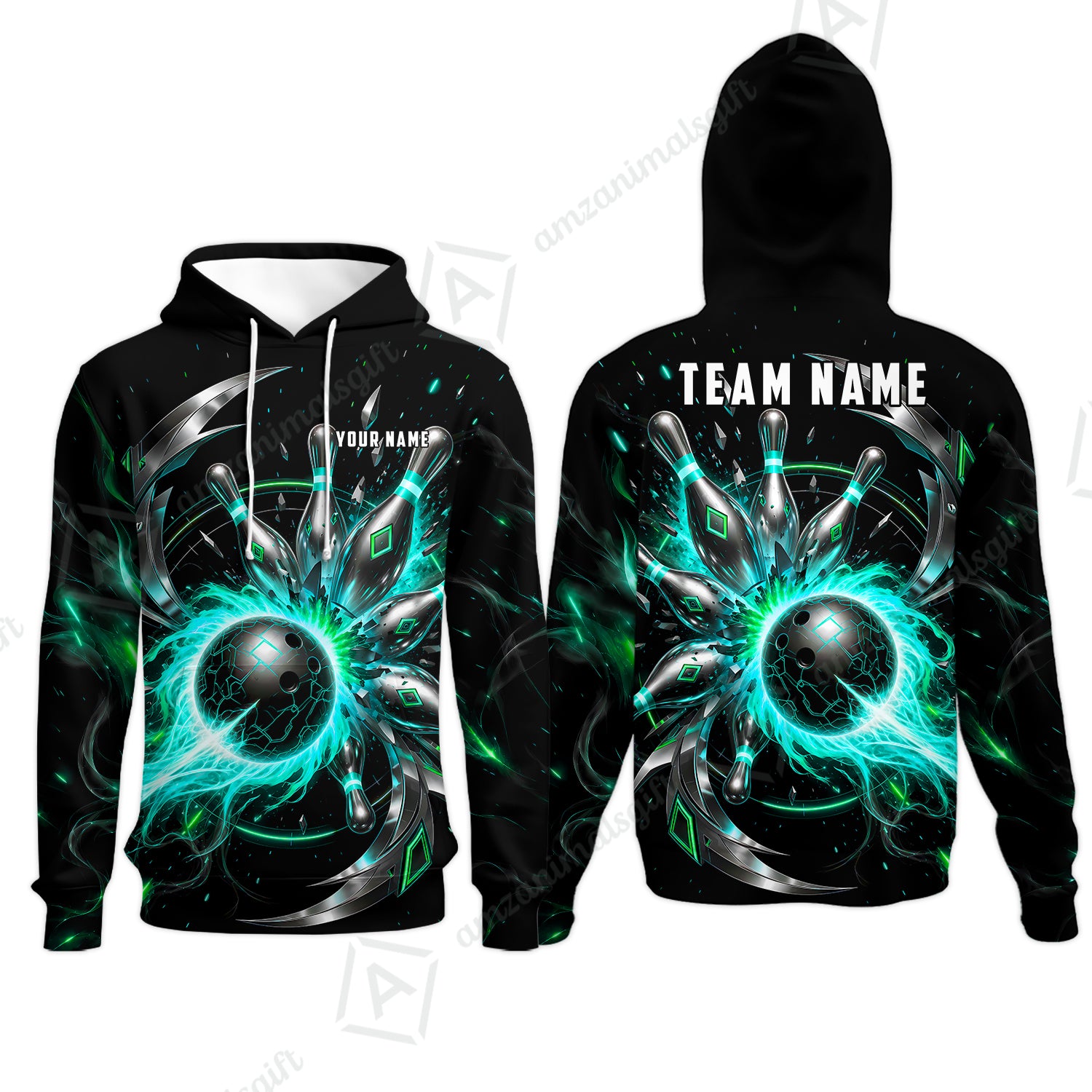 Hoodie||Turquoise