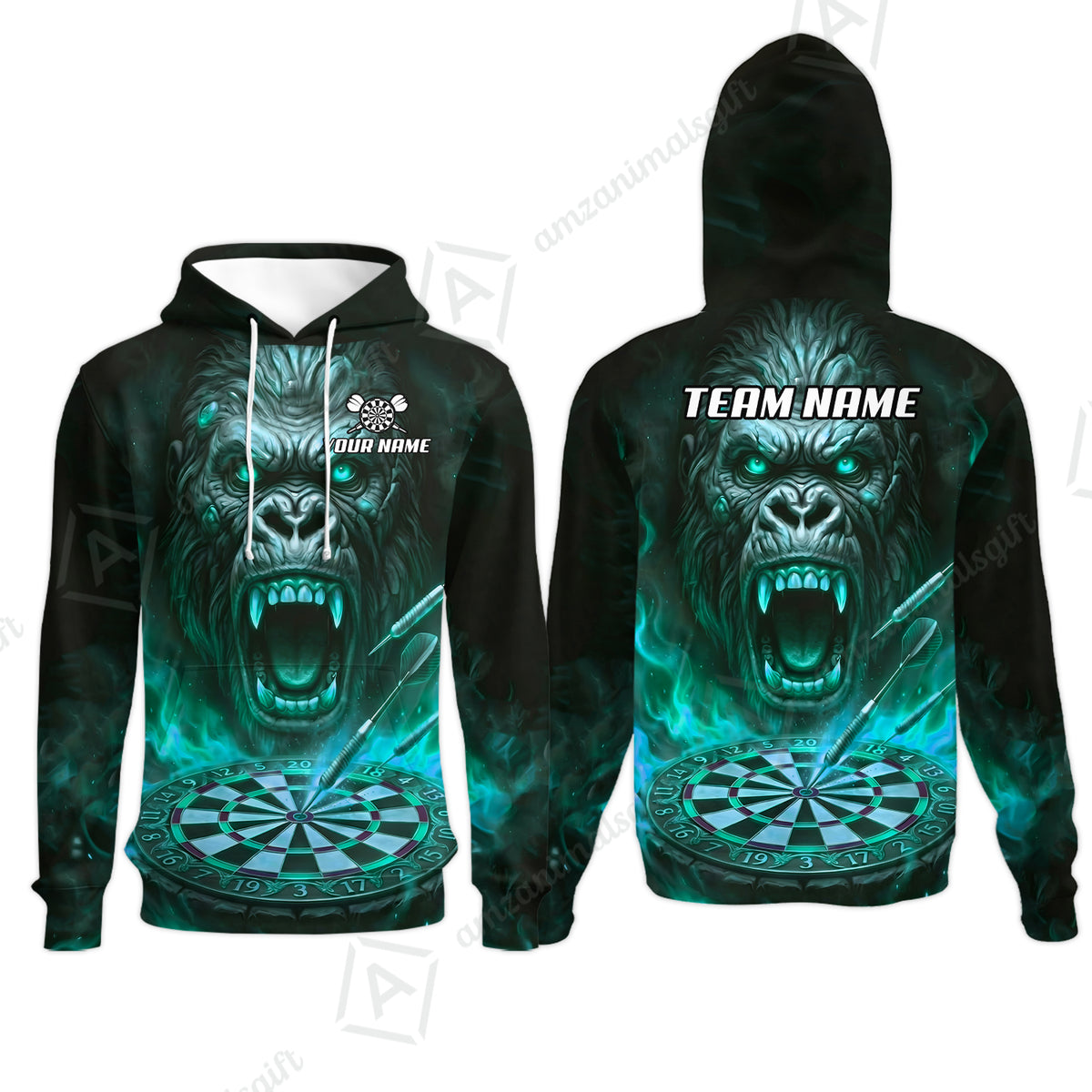 Hoodie||Turquoise